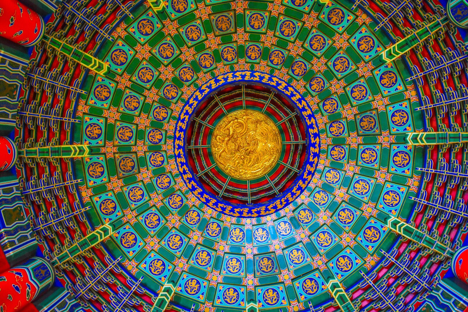 Nikon D7200 sample photo. Temple, abstract, ceiling photography