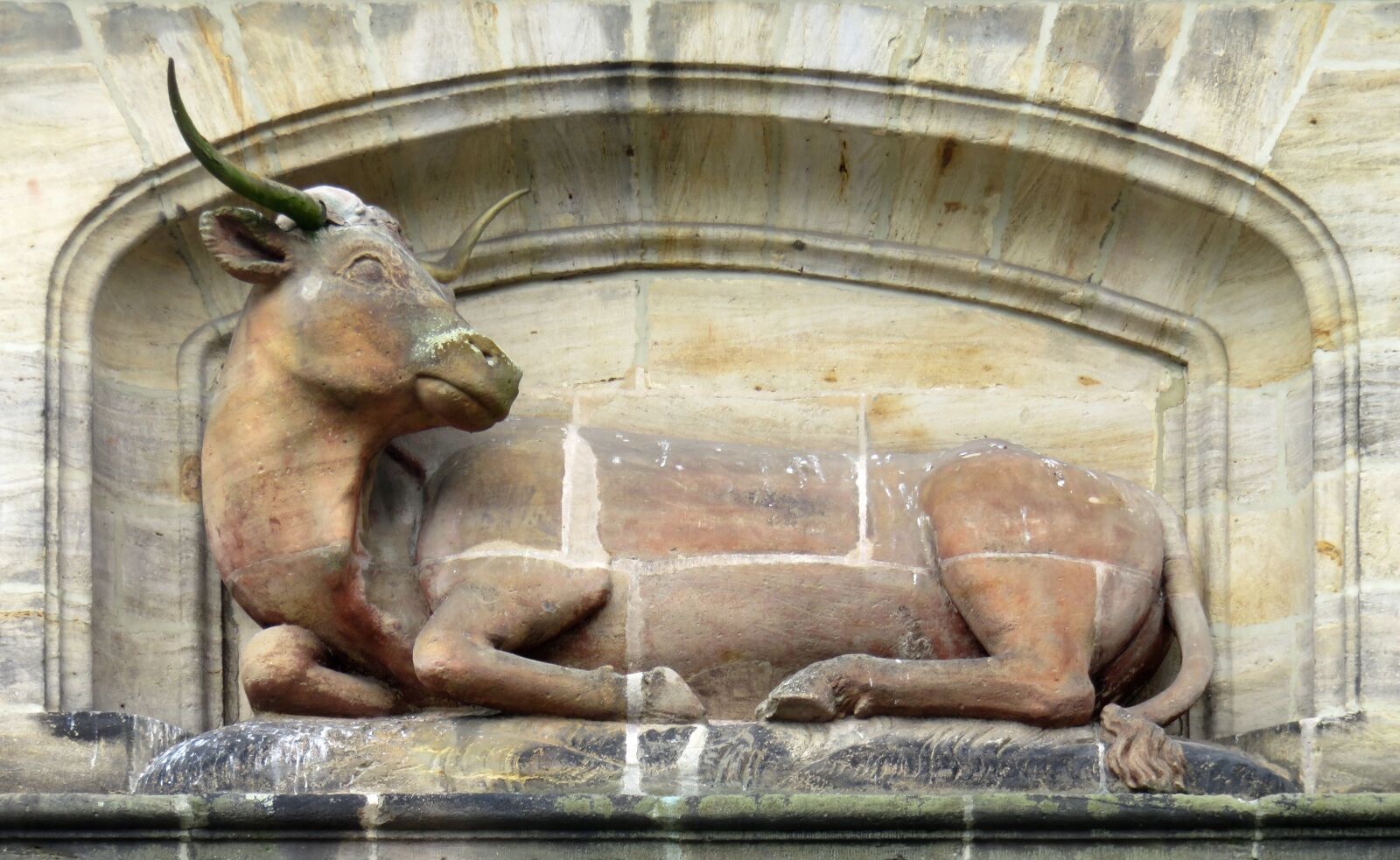 Canon PowerShot SX710 HS sample photo. Ox, sculpture, bamberg photography