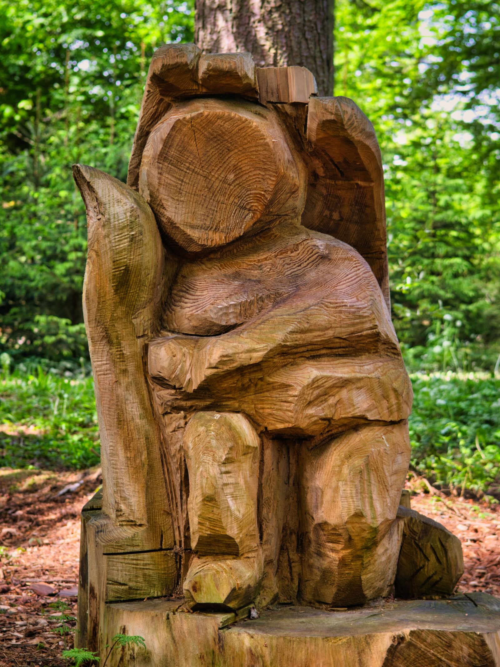 Nikon D7500 sample photo. Chainsaw art, figure, carving photography