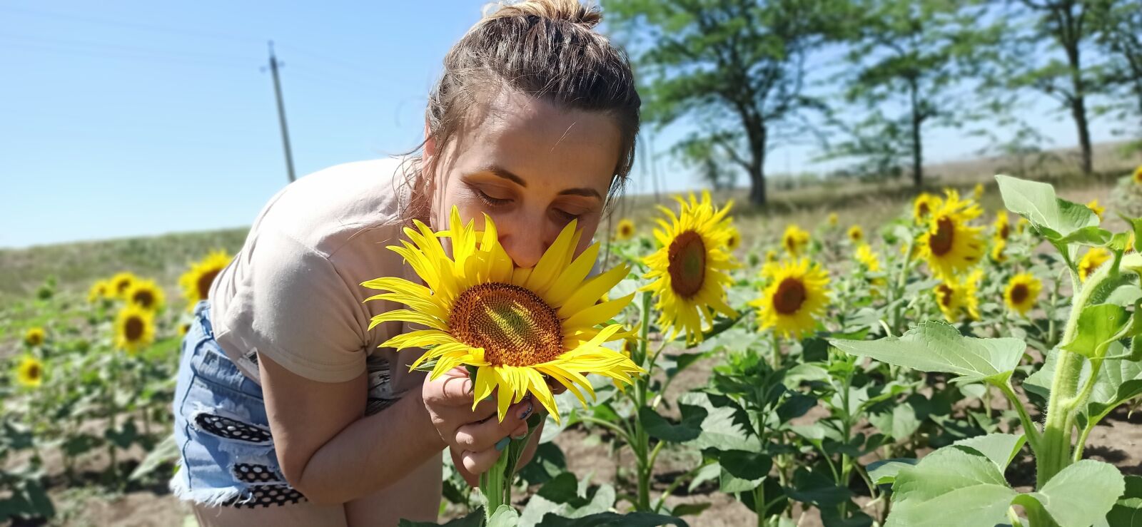 Xiaomi Redmi Note 8 Pro sample photo. девушка, подсолнух, природа photography