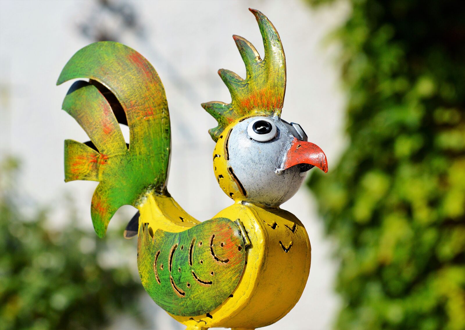 Nikon D3200 sample photo. Bird, metal bird, deco photography