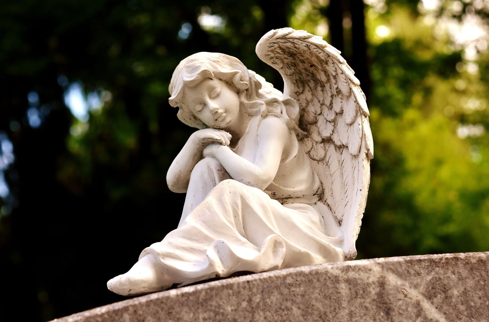 Nikon D7200 sample photo. Angel, sculpture, white photography