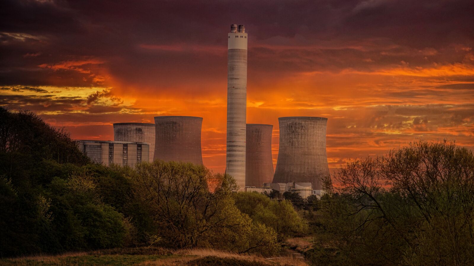 Sony a7 II sample photo. Cooling towers, industry, evening photography