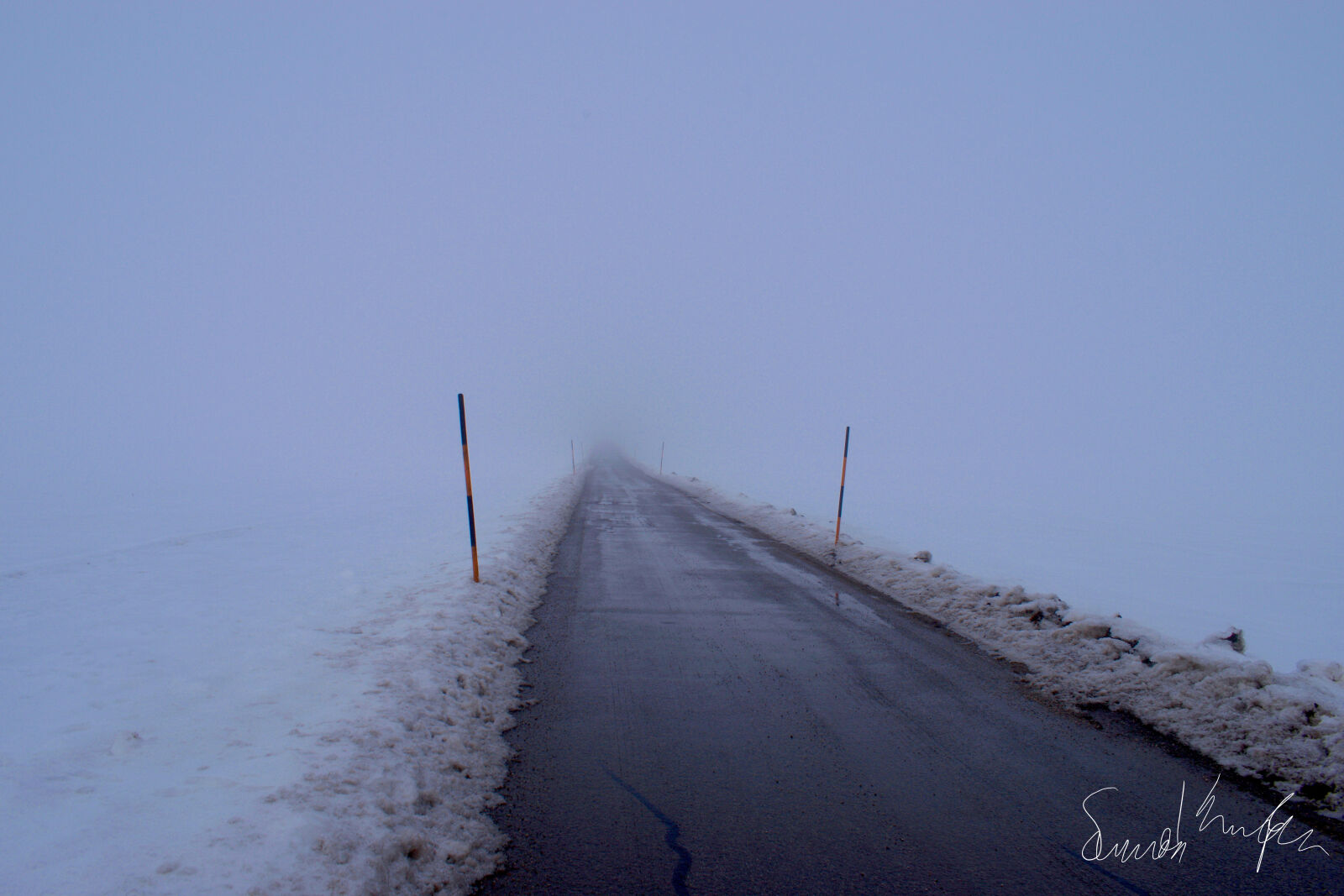 Nikon D3300 sample photo. Fog, snow photography