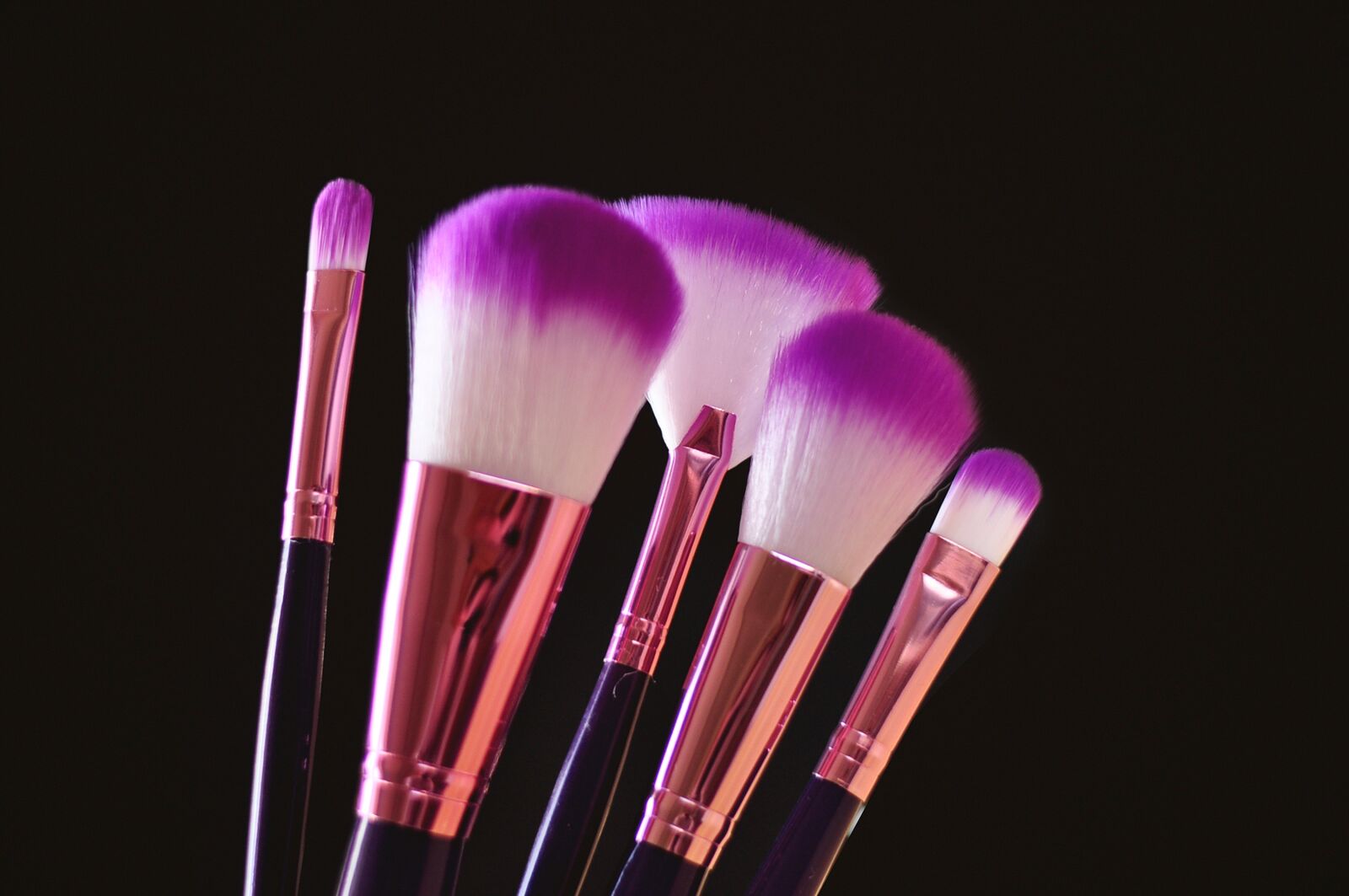Nikon D90 sample photo. Makeup brushes, brushes, bristles photography