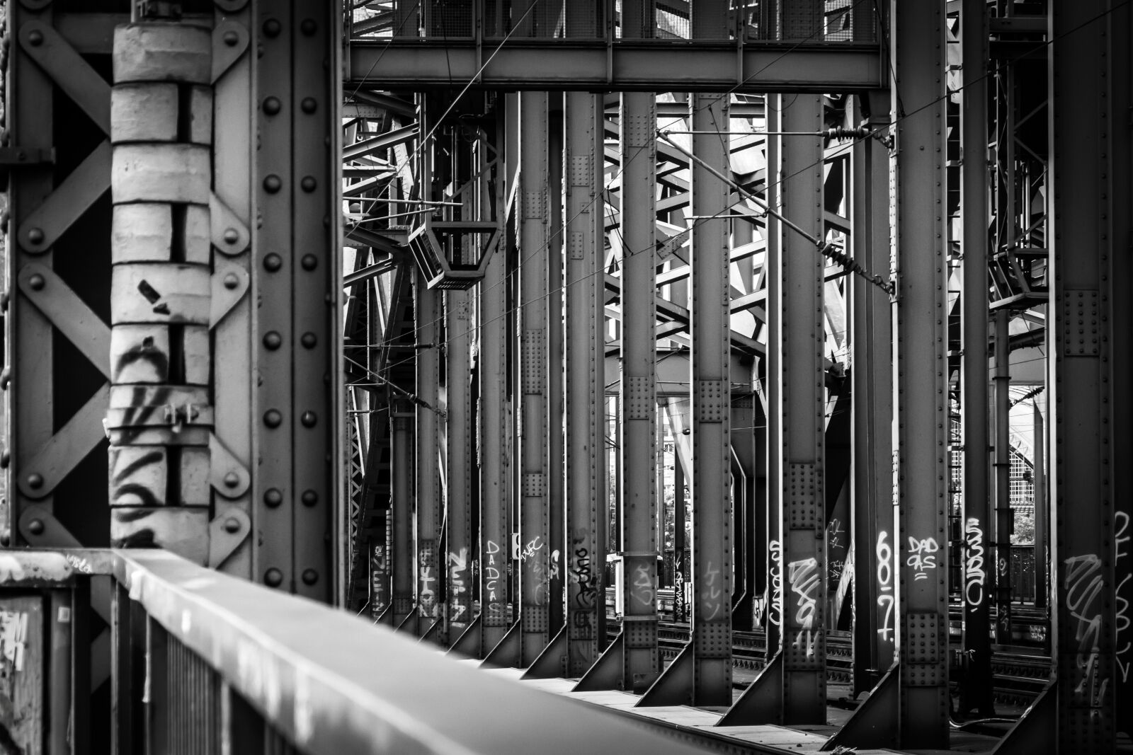 Canon PowerShot G3 X sample photo. Bridge, steel structure, railway photography