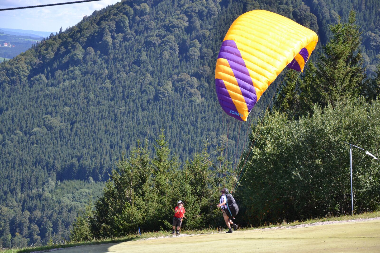 Nikon D3100 sample photo. Paragliding, allgäu, paraglider photography
