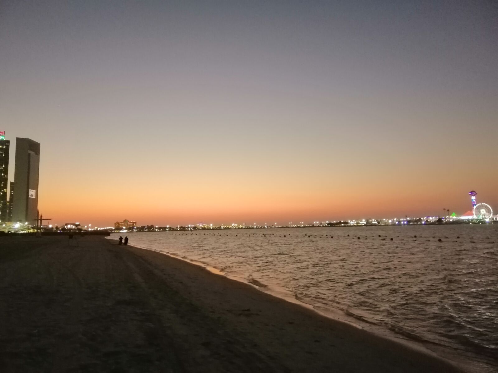 HUAWEI INE-LX1 sample photo. Corniche, sunset, abu dhabi photography