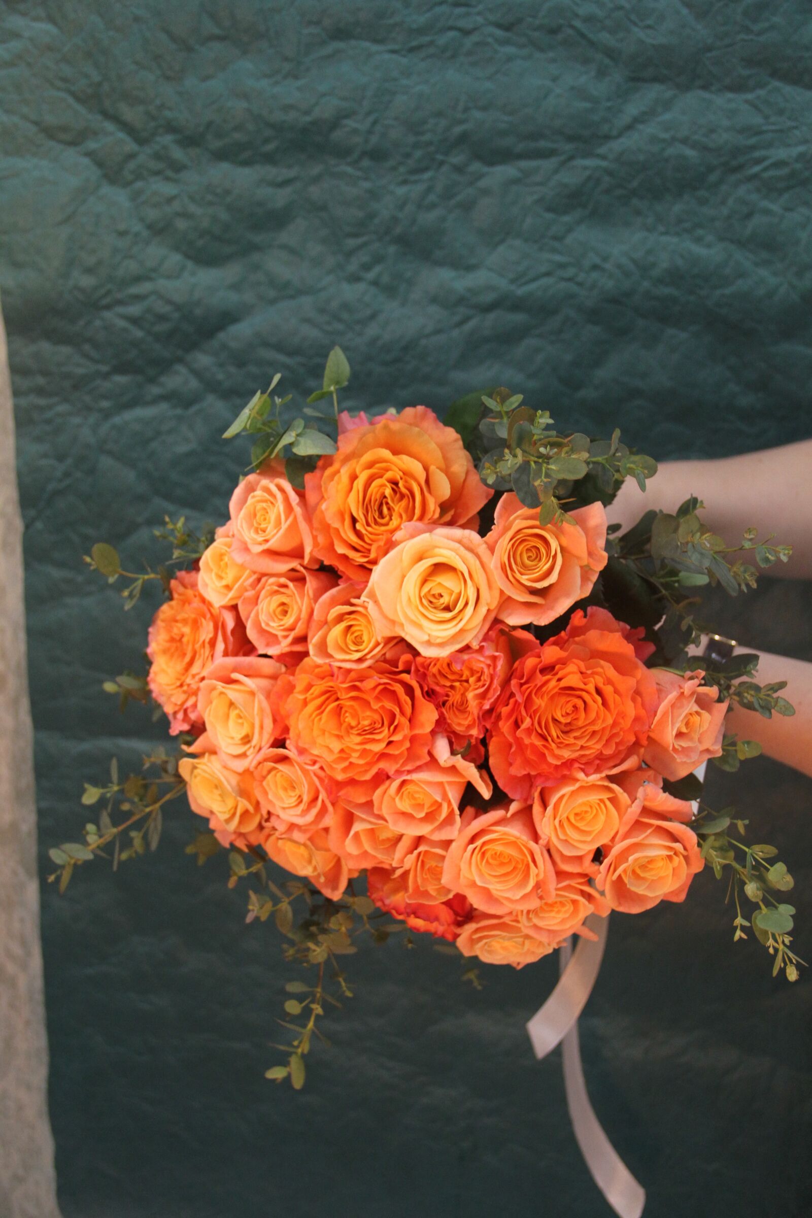 Canon EOS 7D sample photo. Bouquet, orange, roses photography