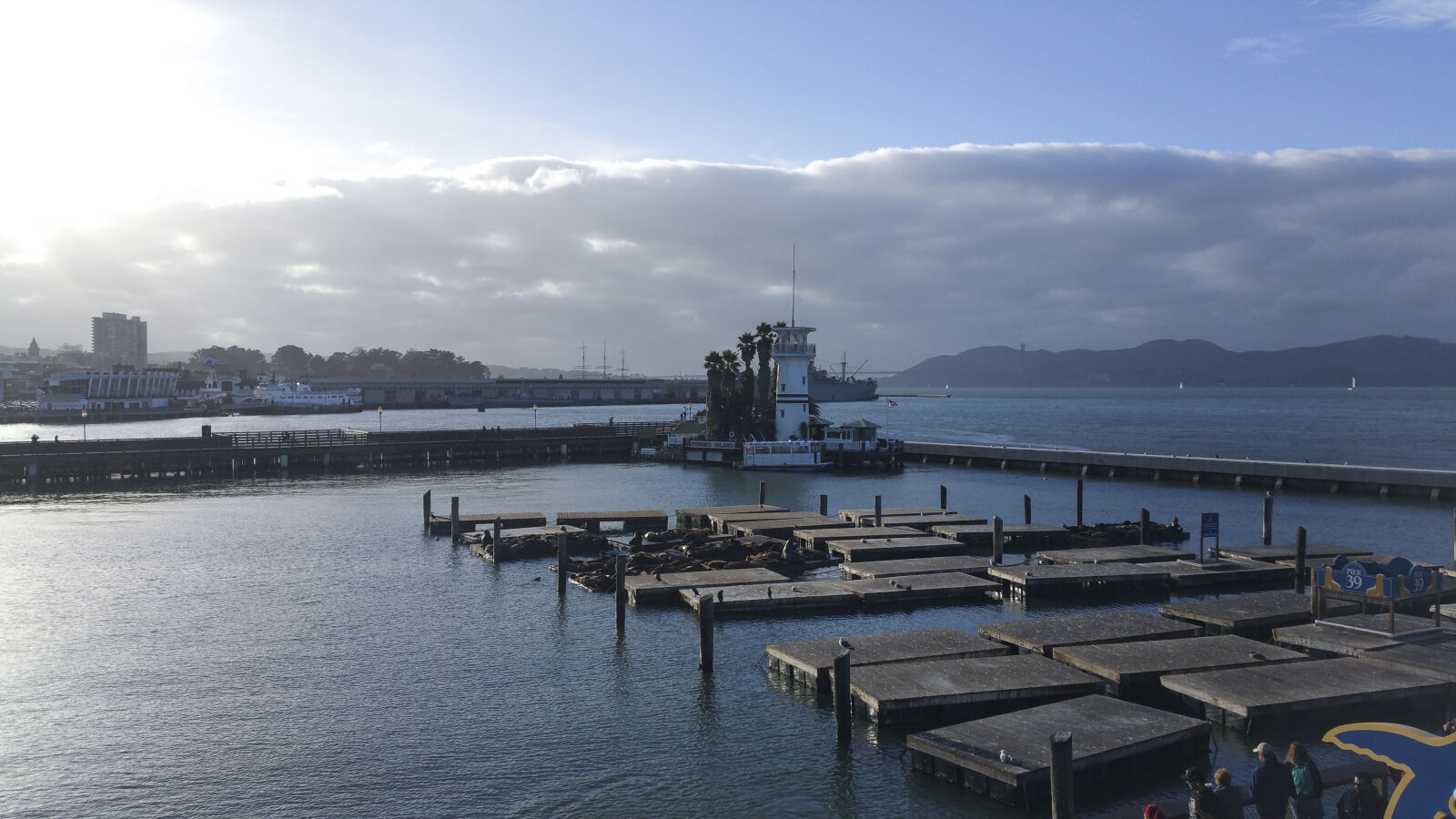 Samsung Galaxy Note4 sample photo. Bay, clouds, delta, dock photography