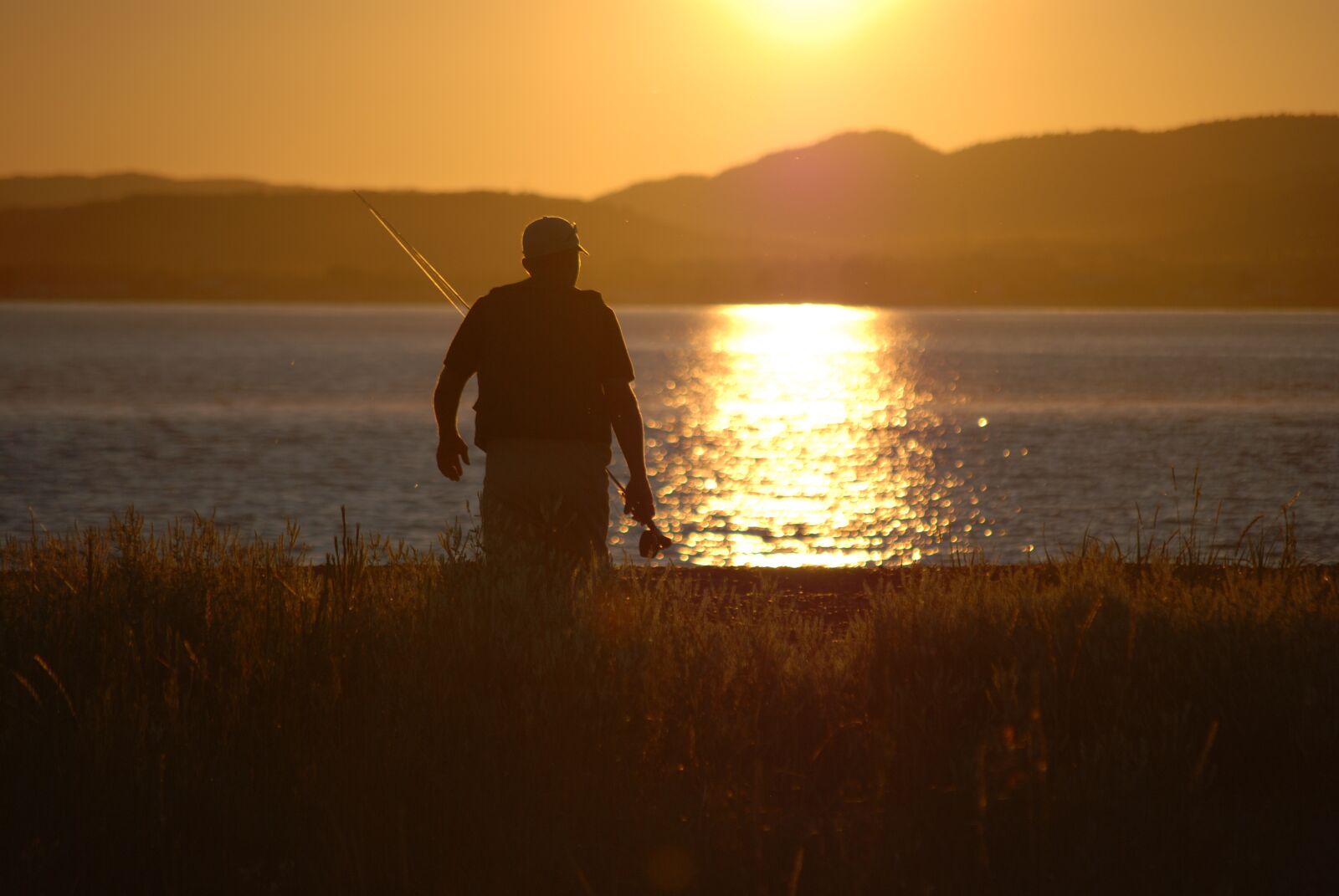 Nikon D80 sample photo. New, sunset, fishing photography