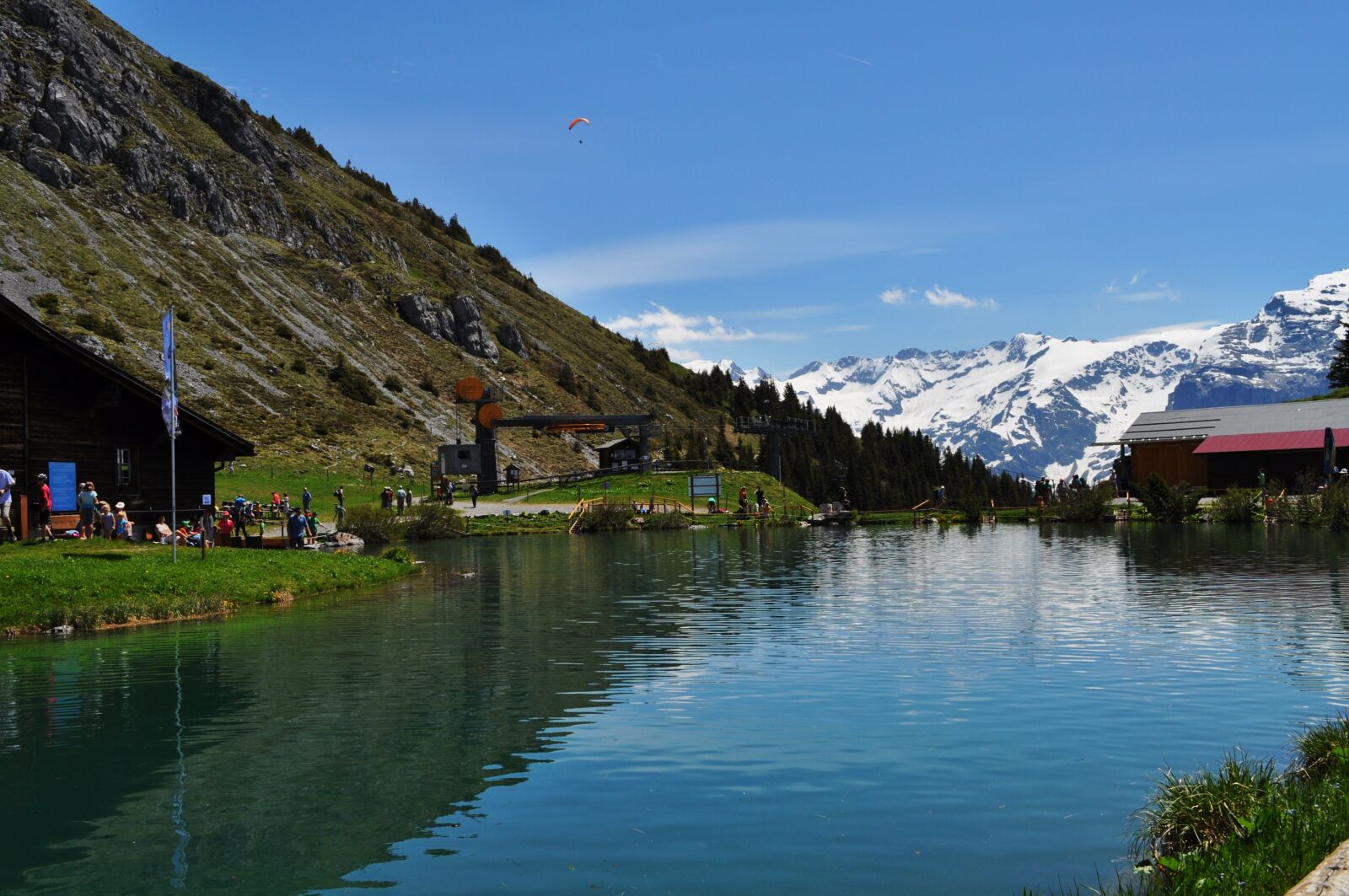 Nikon D5000 sample photo. Alpsee, switzerland, mountains photography