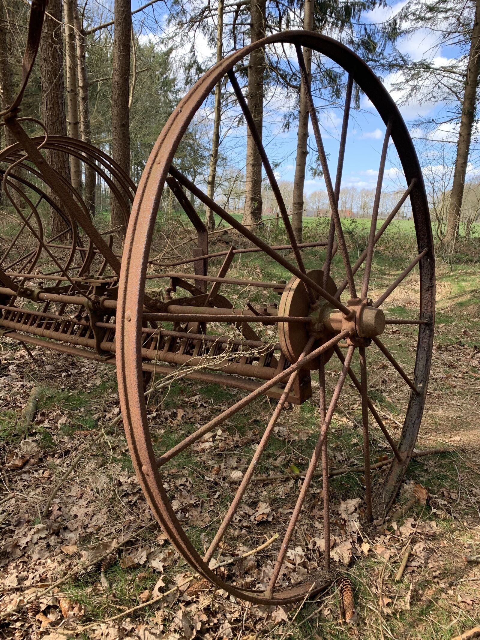 Apple iPhone XR sample photo. Nature, agricultural machine, old photography