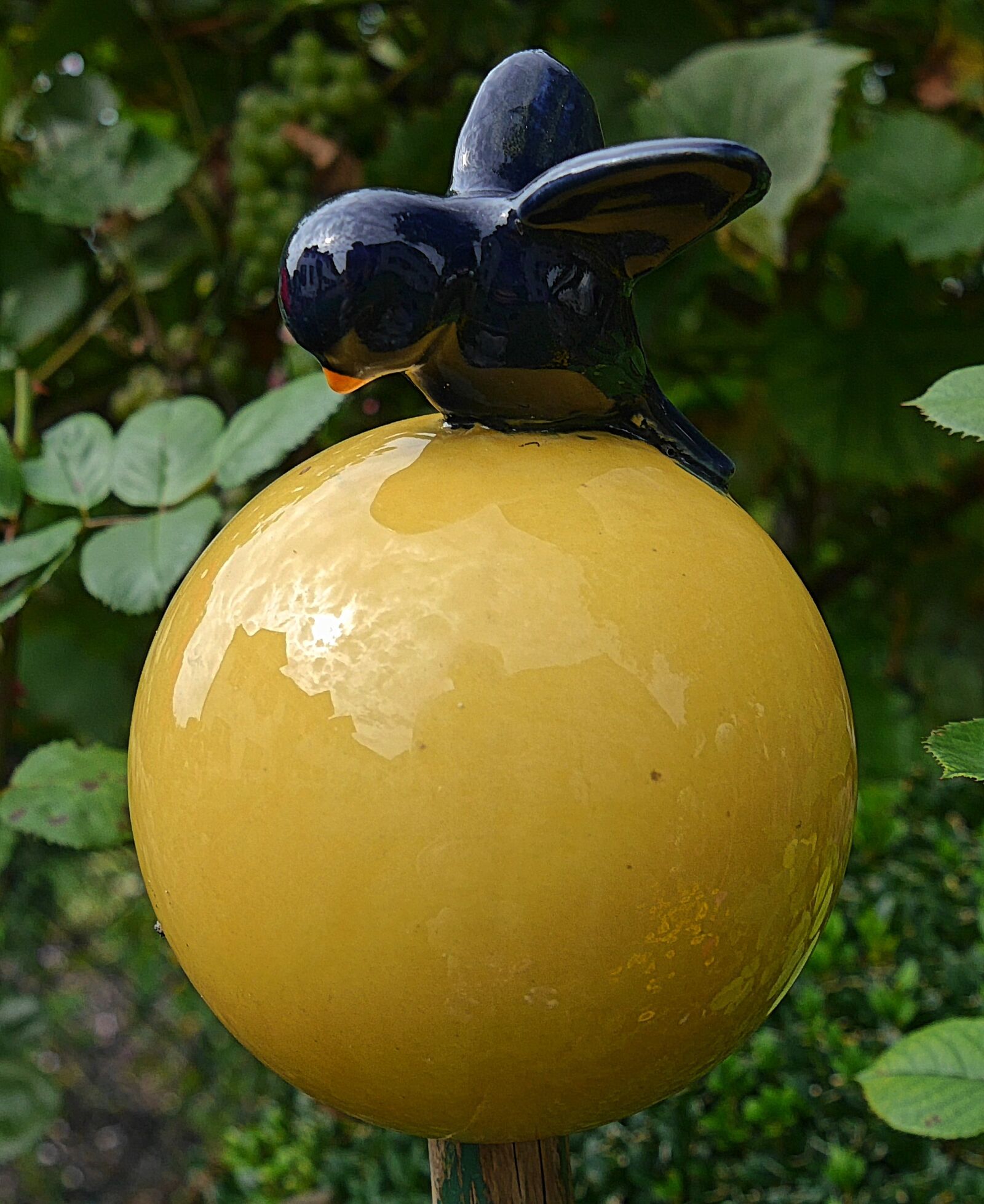 Panasonic Lumix DMC-G6 sample photo. Garden globe, solid ball photography