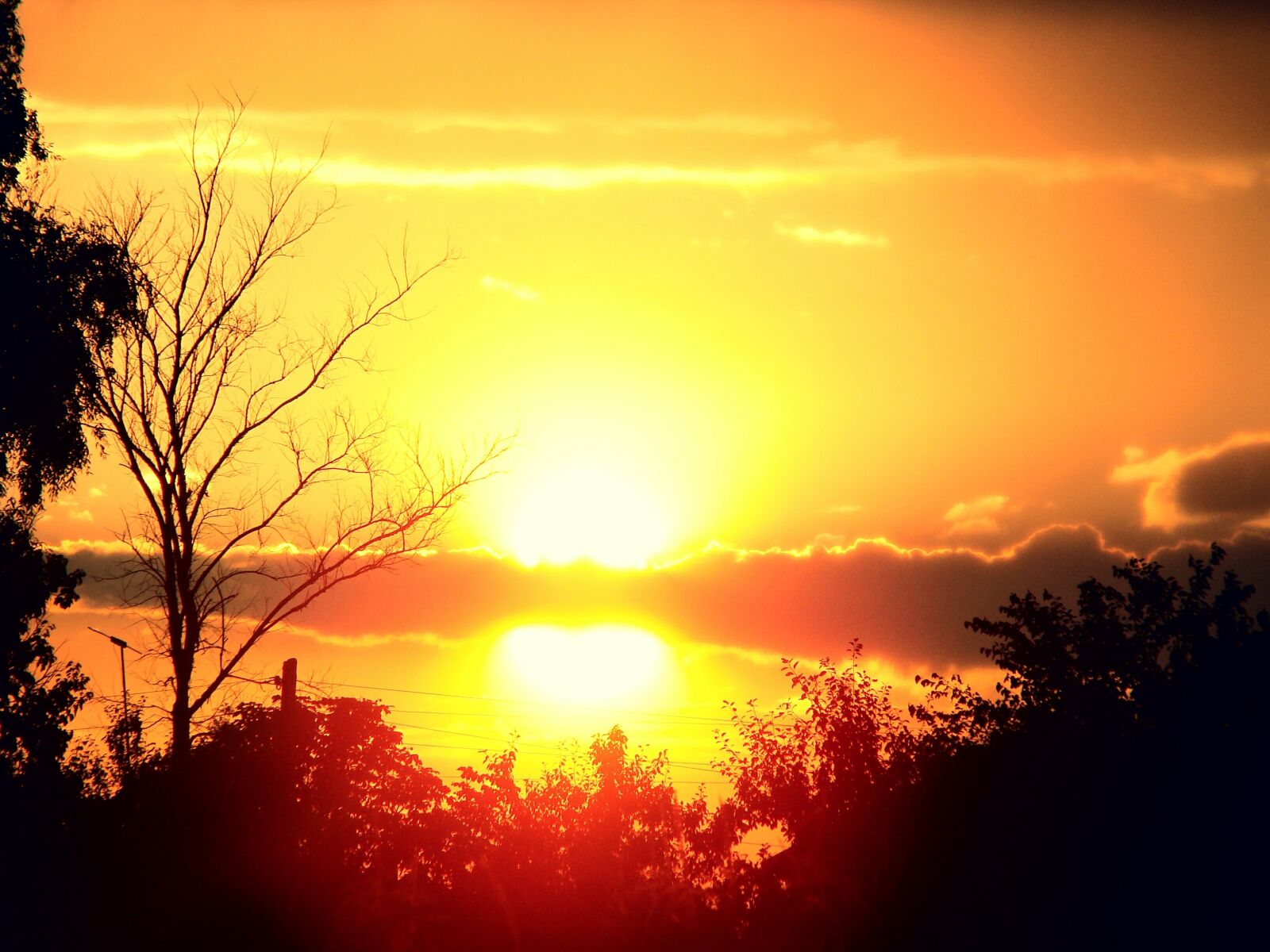 Sony DSC-H9 sample photo. Sunset, the sun, silhouette photography