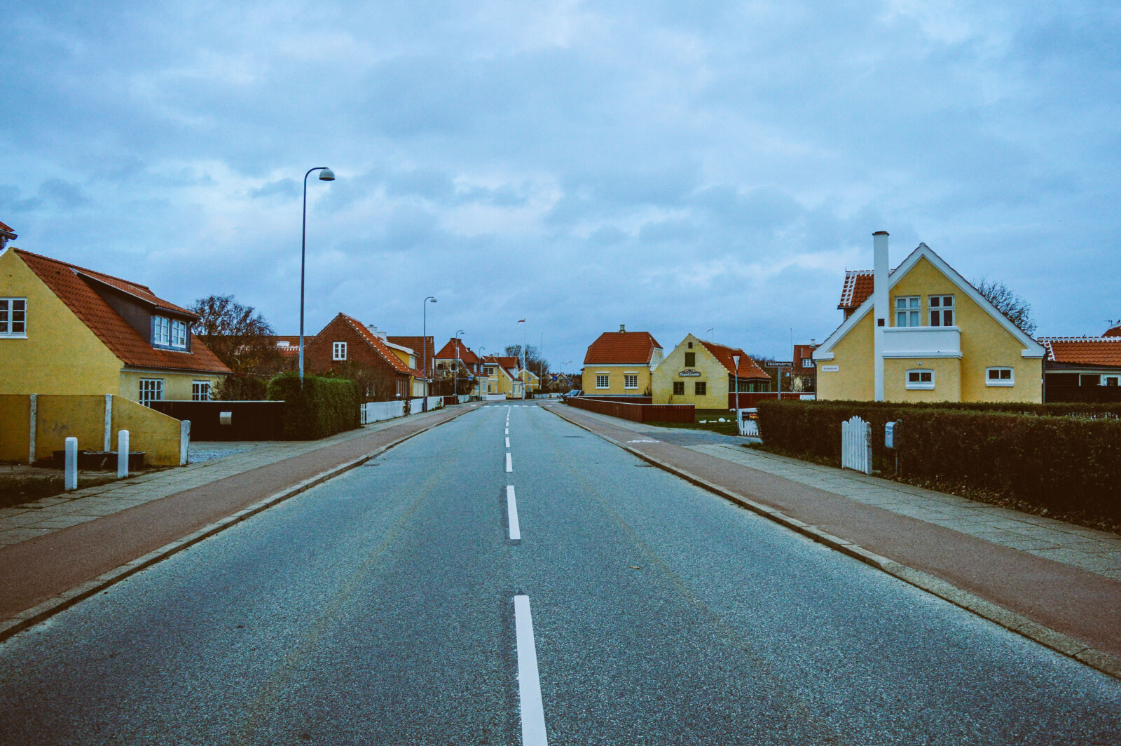 Nikon D3200 sample photo. Denmark, houses, road, street photography
