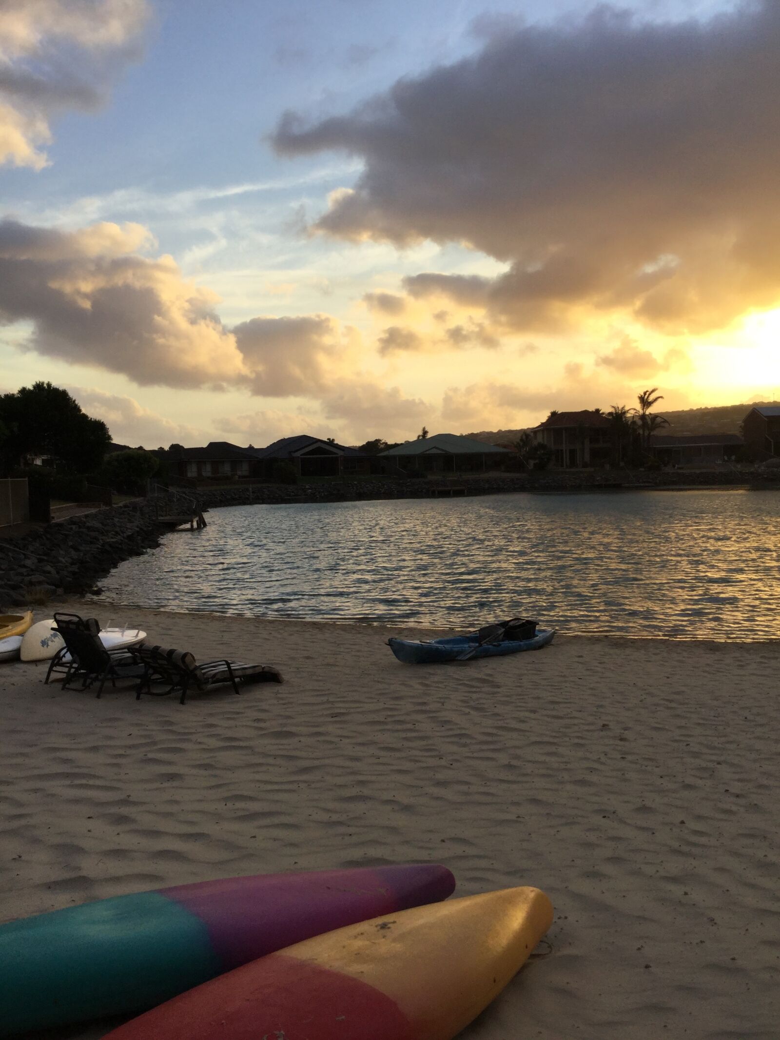 Apple iPad Air 2 sample photo. Beach, canoe, evening, sun photography