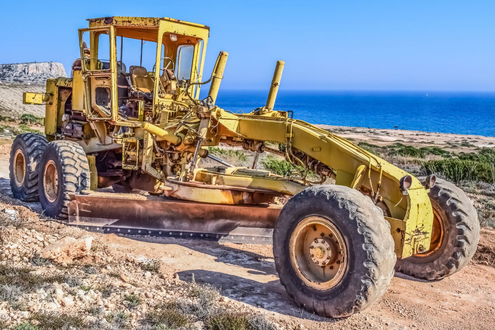 Nikon D3300 sample photo. Grader, heavy machine, vehicle photography