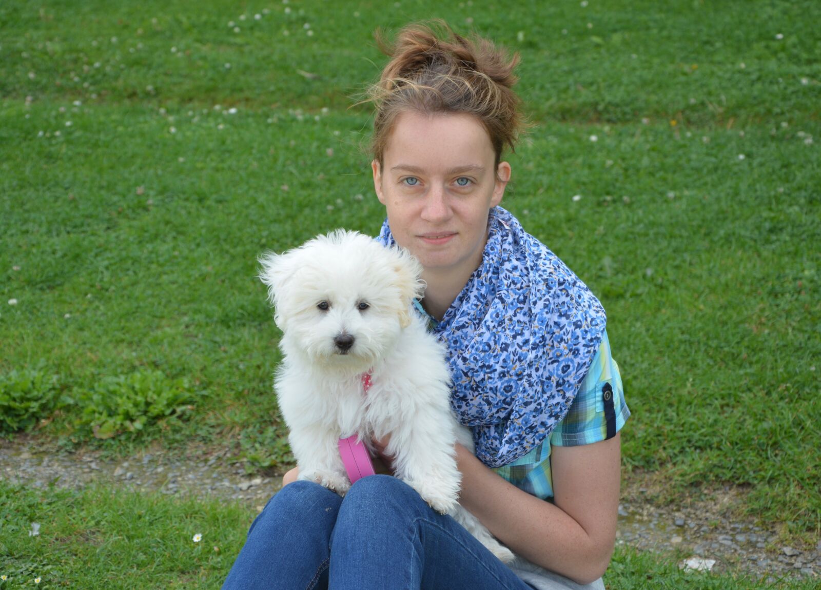 Nikon D5200 sample photo. Girl, dog, young woman photography