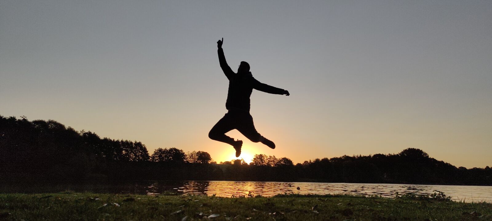 OnePlus IN2023 sample photo. Jump, sundown, sunrise photography