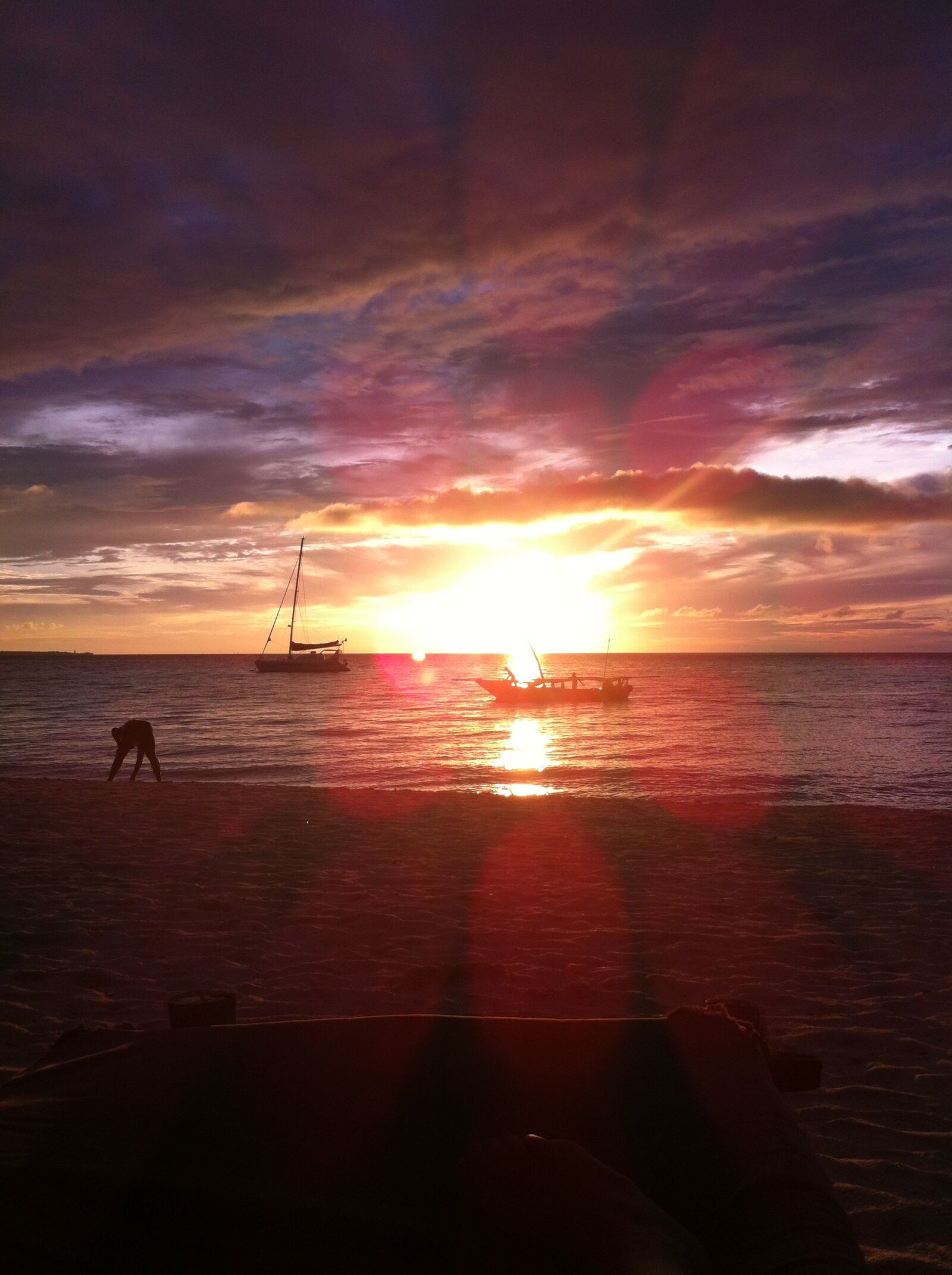 Apple iPhone 4 sample photo. Beach, sea, sunset, zanzibar photography