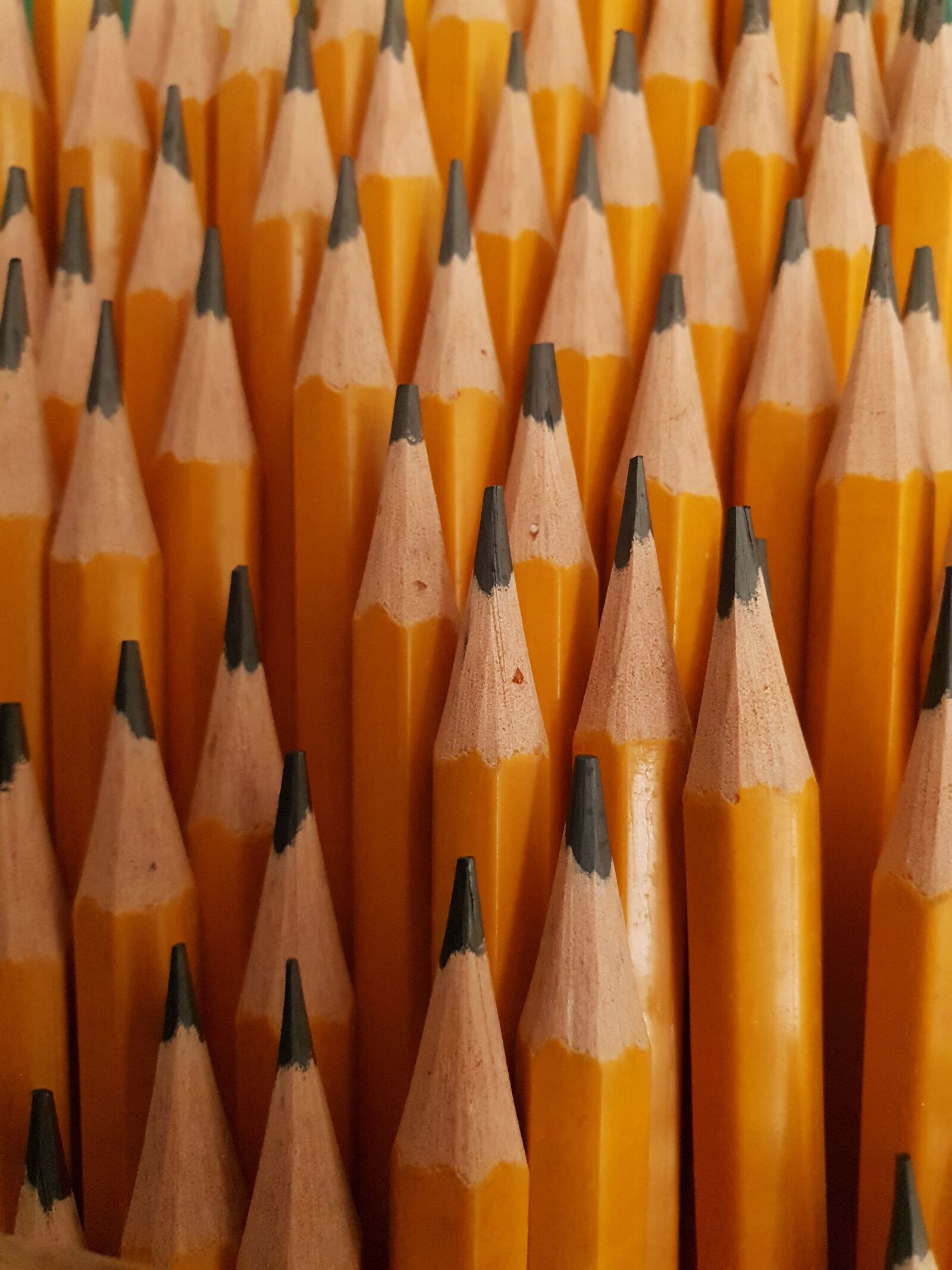 Samsung Galaxy S9 sample photo. Pencil, yellow, pencils photography