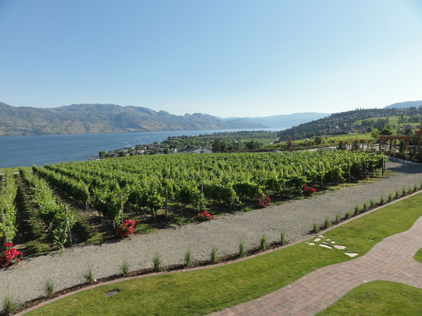 Sony DSC-HX5V sample photo. Lakeview, okanagan, winery photography