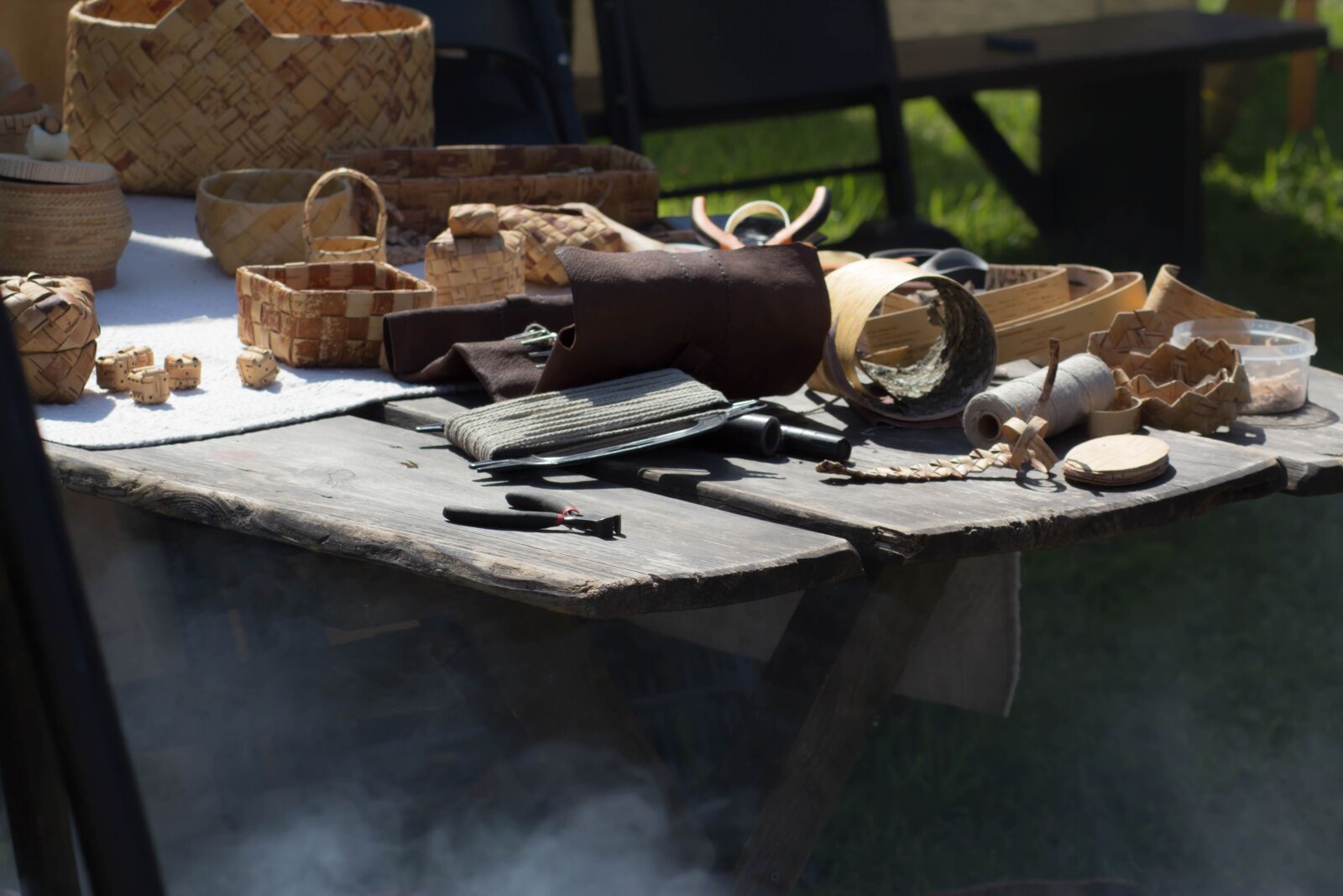 Canon EOS 60D sample photo. Basket, birch bark, tool photography