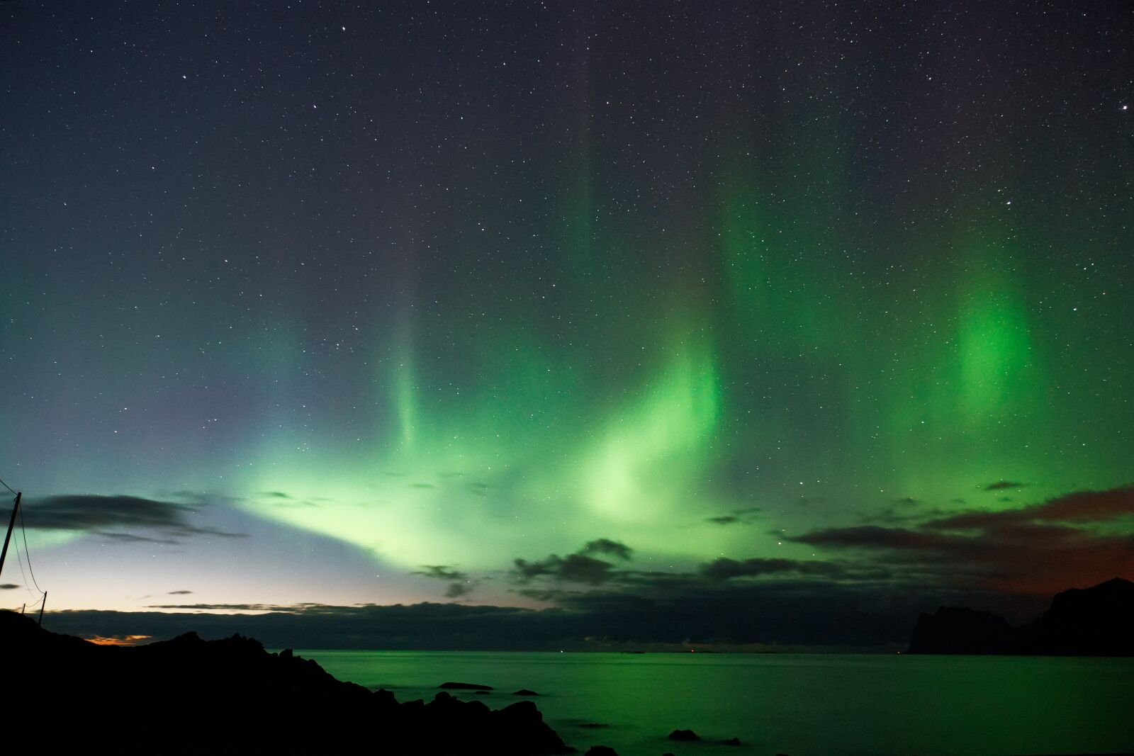 Sony FE 24-105mm F4 G OSS sample photo. Norway, aurora, northern lights photography