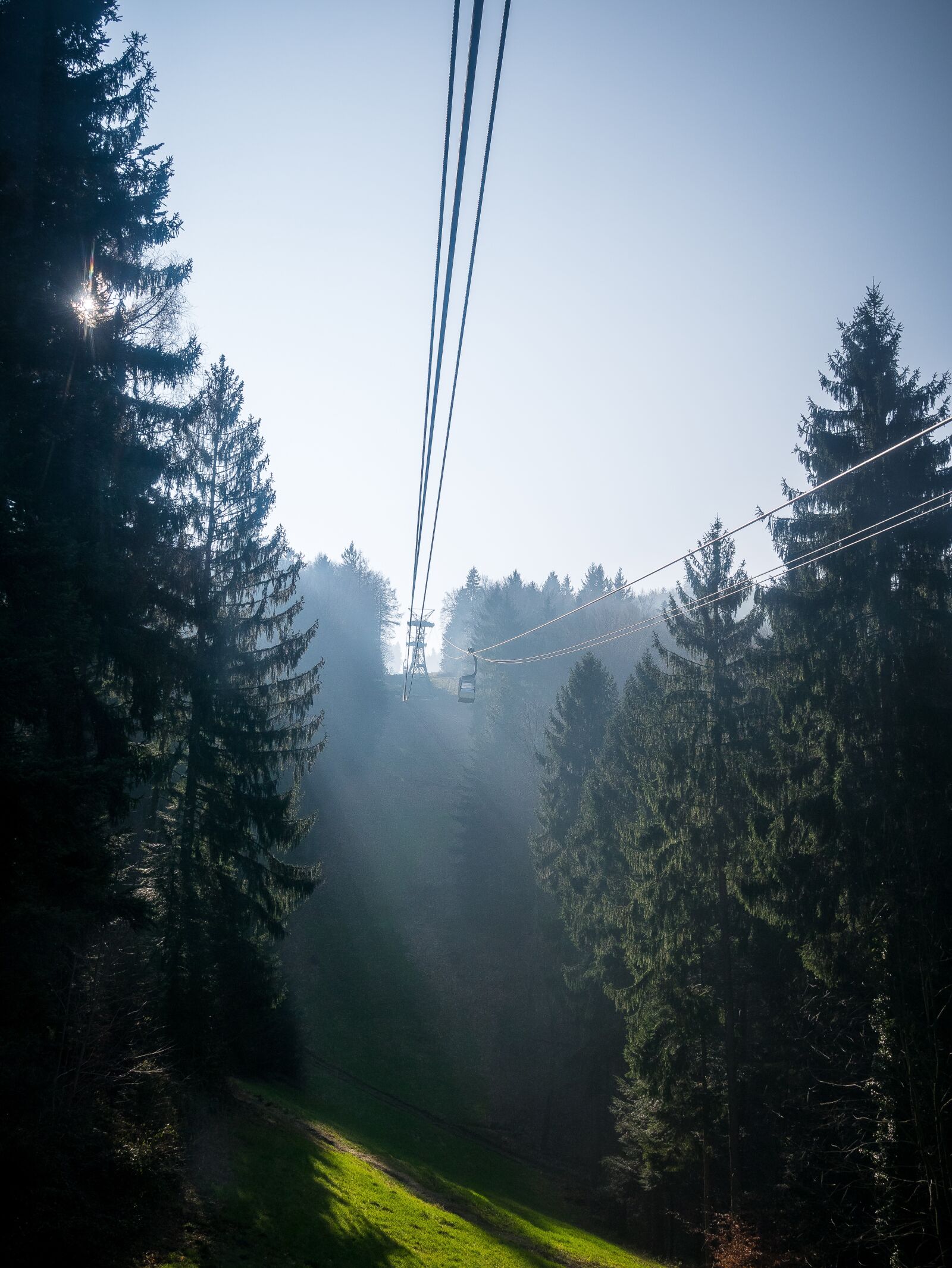 Panasonic Lumix G 20mm F1.7 ASPH sample photo. Cable car, black forest photography