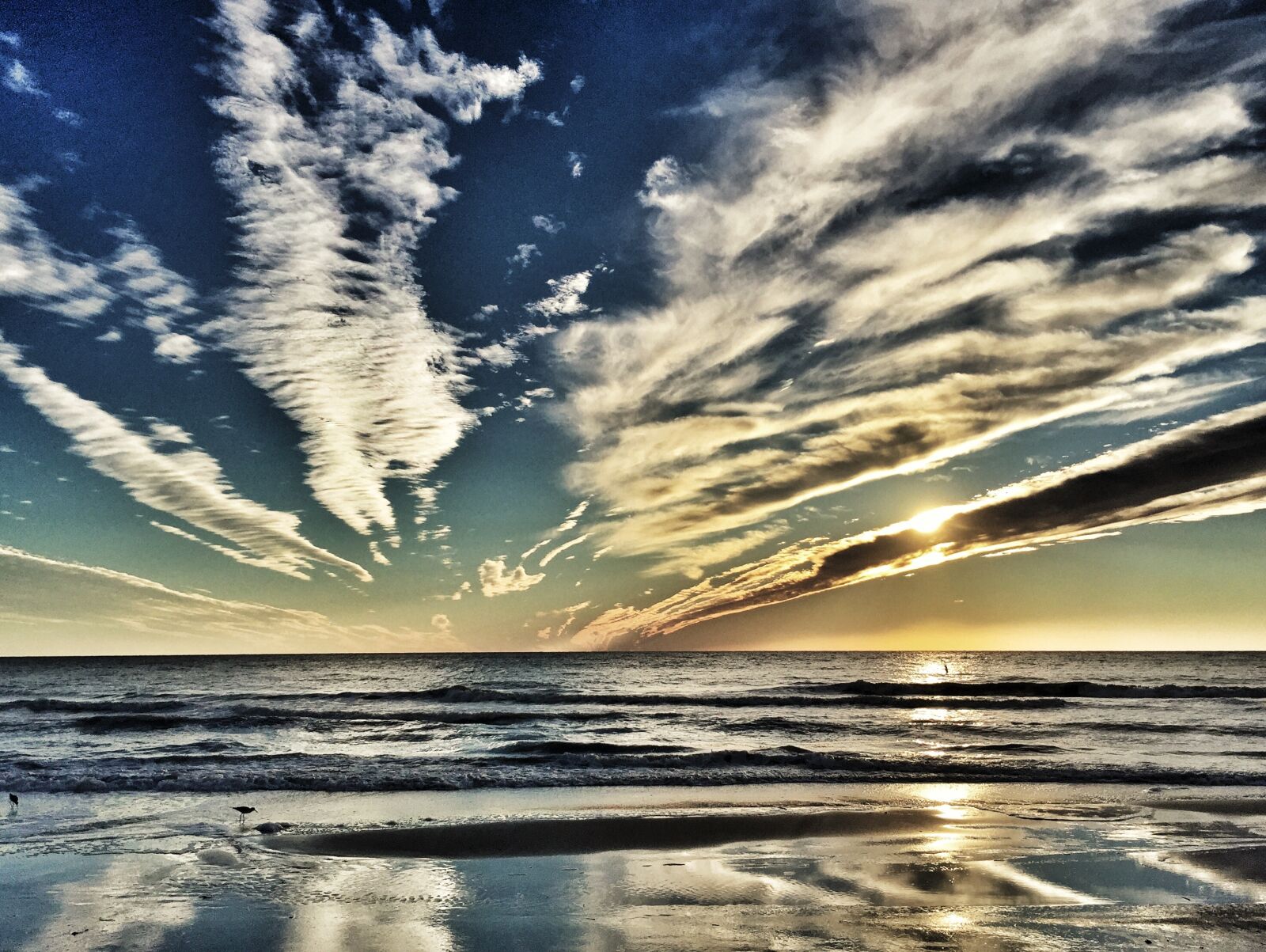 Apple iPhone 6 sample photo. Sunset, beach, water photography