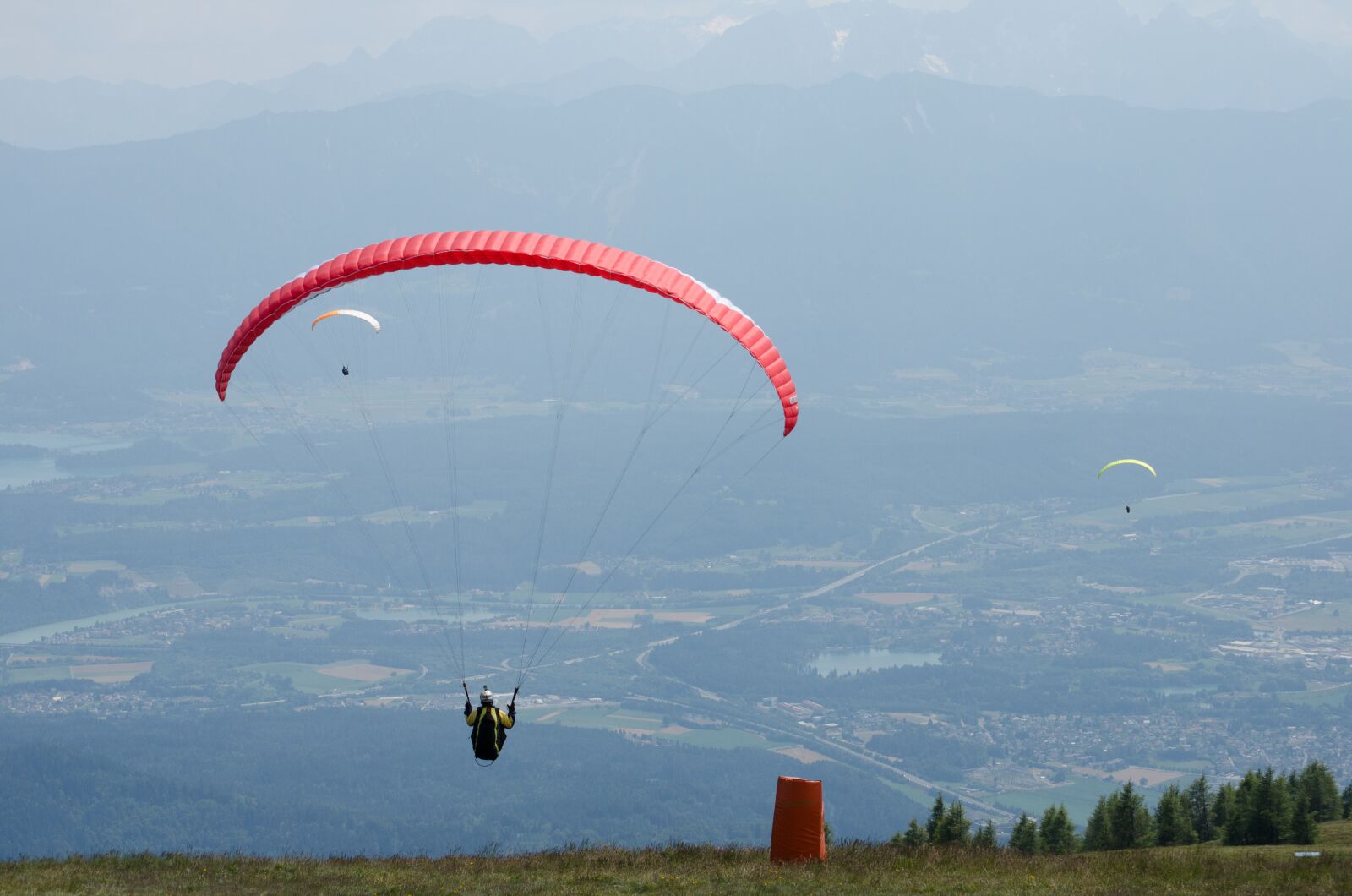 Nikon D5100 sample photo. Glider, mountains, paragliding photography