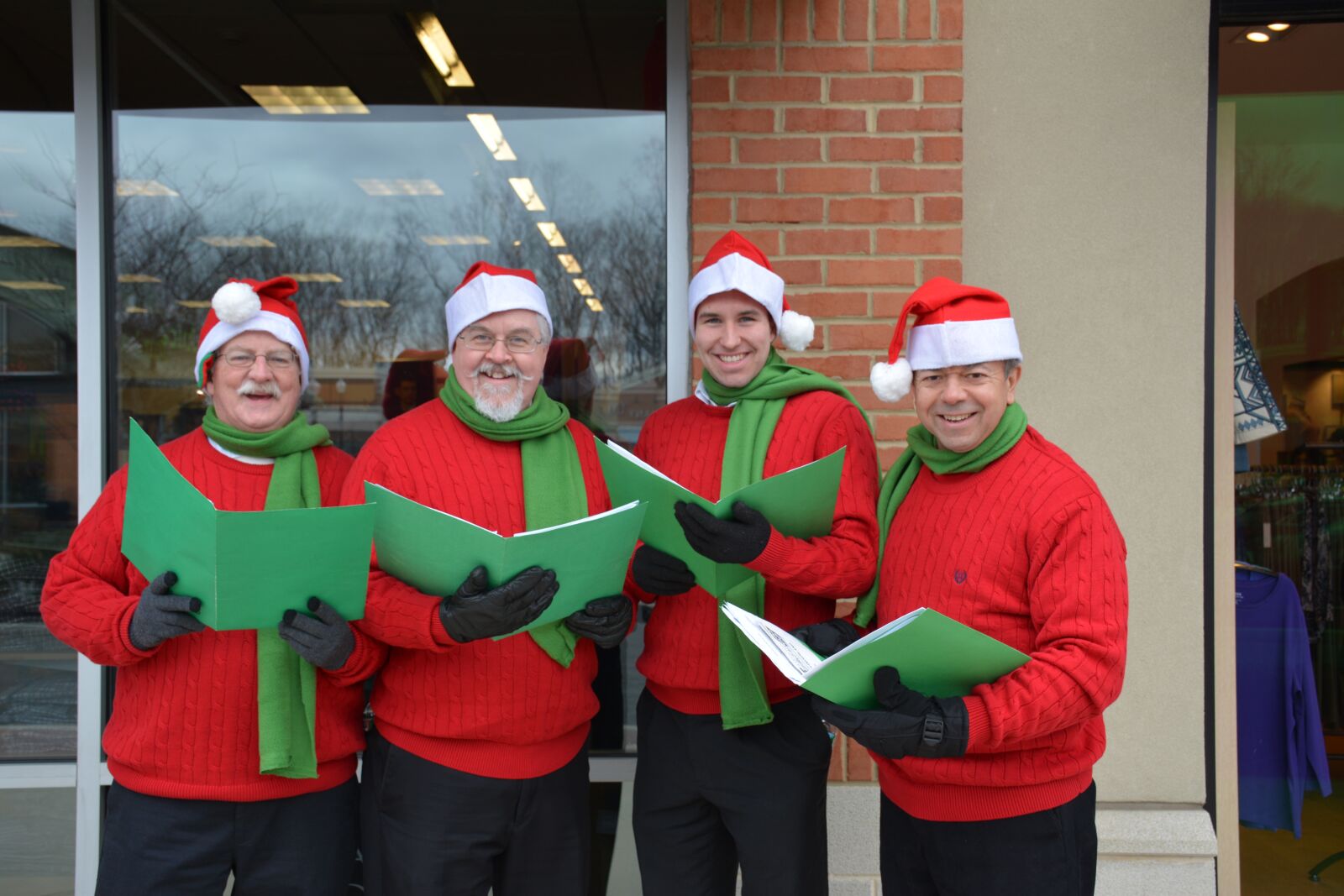 Nikon D7100 sample photo. Christmas carolers, gentlemen carolers photography