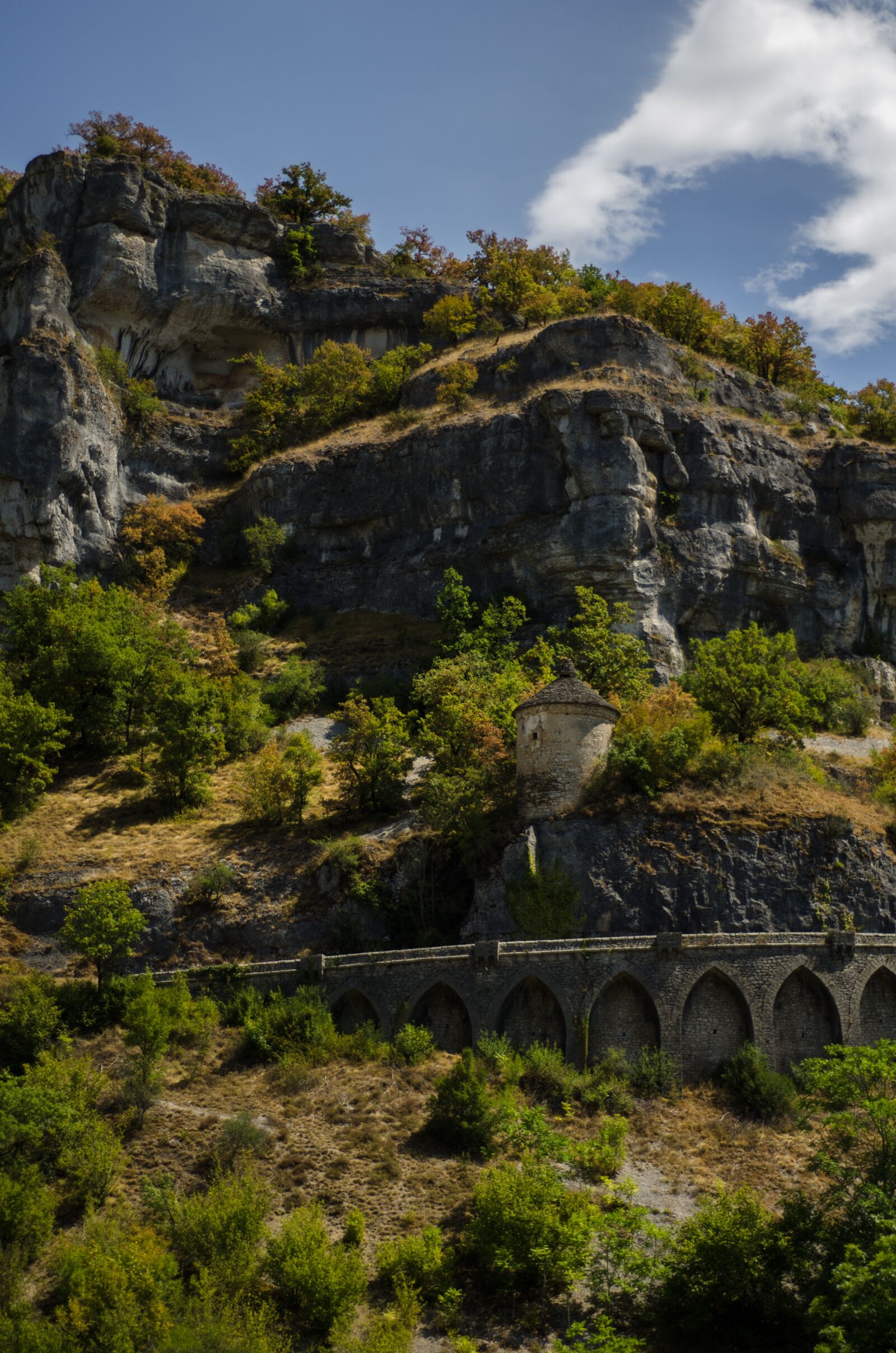 Nikon D7000 sample photo. Rocamadour, golden, autumn photography