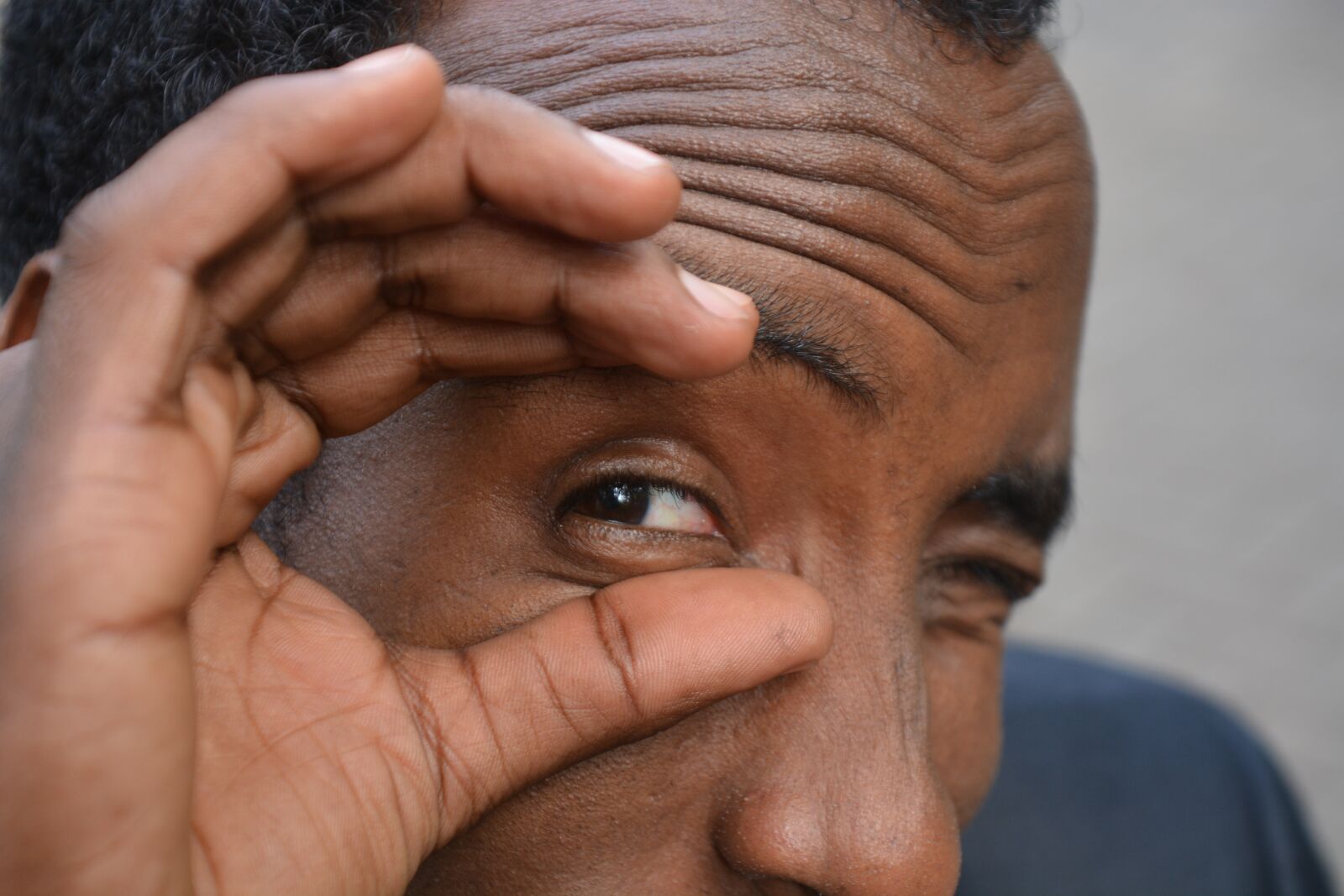 Nikon D7100 sample photo. Man, somalia, eye photography