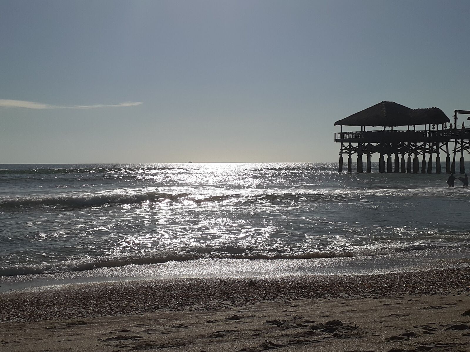 Samsung Galaxy A20 sample photo. Pier, beach, ocean photography