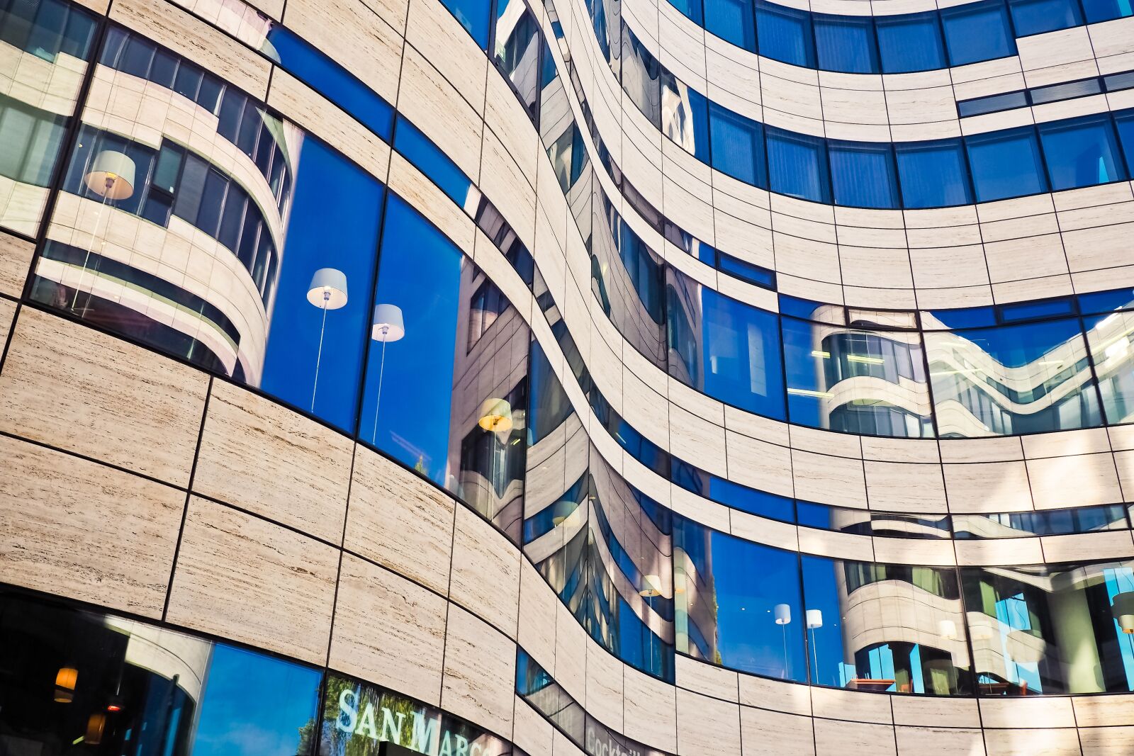 Olympus OM-D E-M10 sample photo. Architecture, glass, modern photography