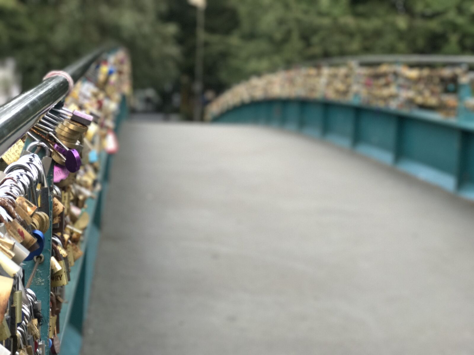 iPhone 7 Plus back dual camera 6.6mm f/2.8 sample photo. Love, locks bridge, bakewell photography