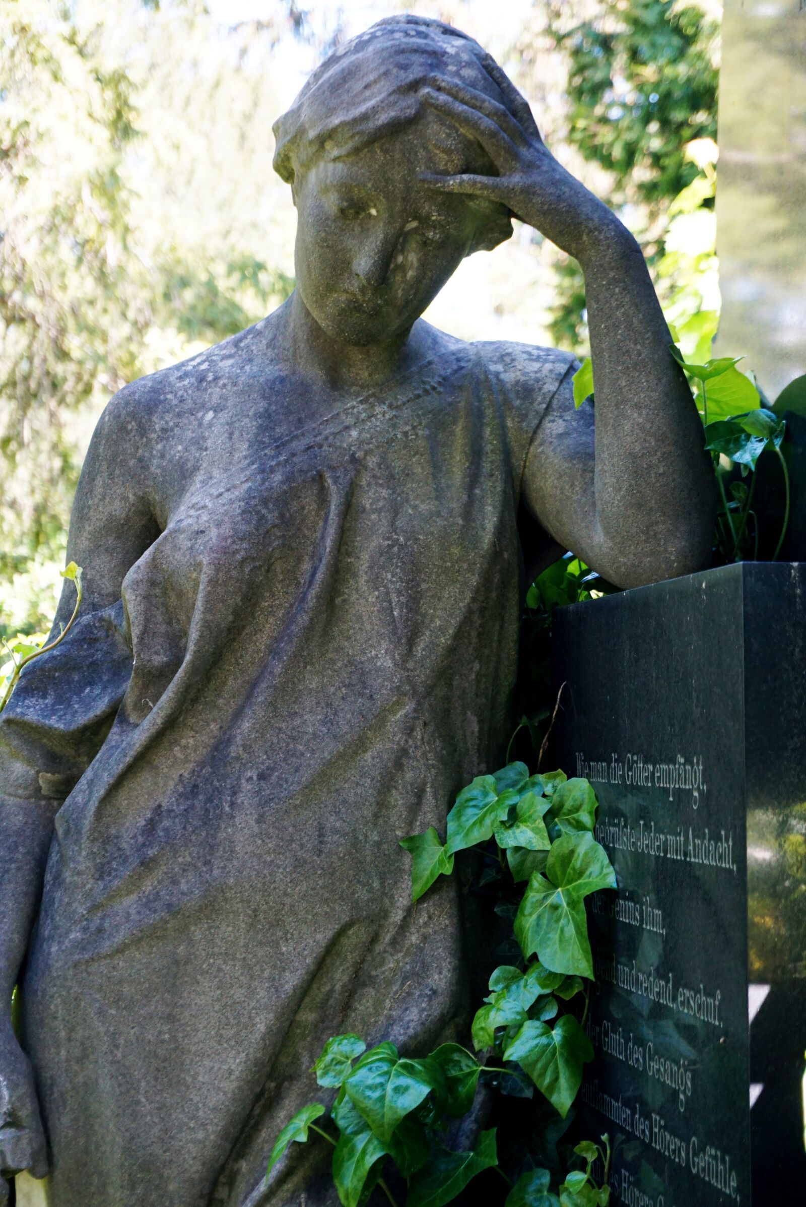 Sony a5100 + Sony E 16-50mm F3.5-5.6 PZ OSS sample photo. Angel, cemetery, sculpture photography
