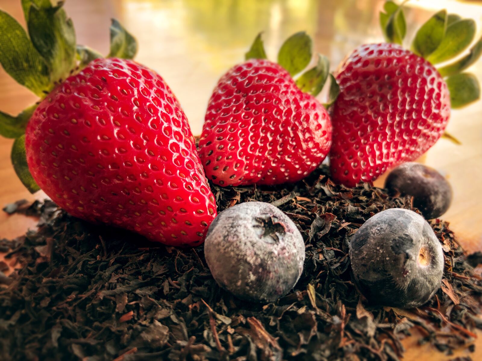 Apple iPhone X sample photo. Strawberry, blueberry, fruit photography