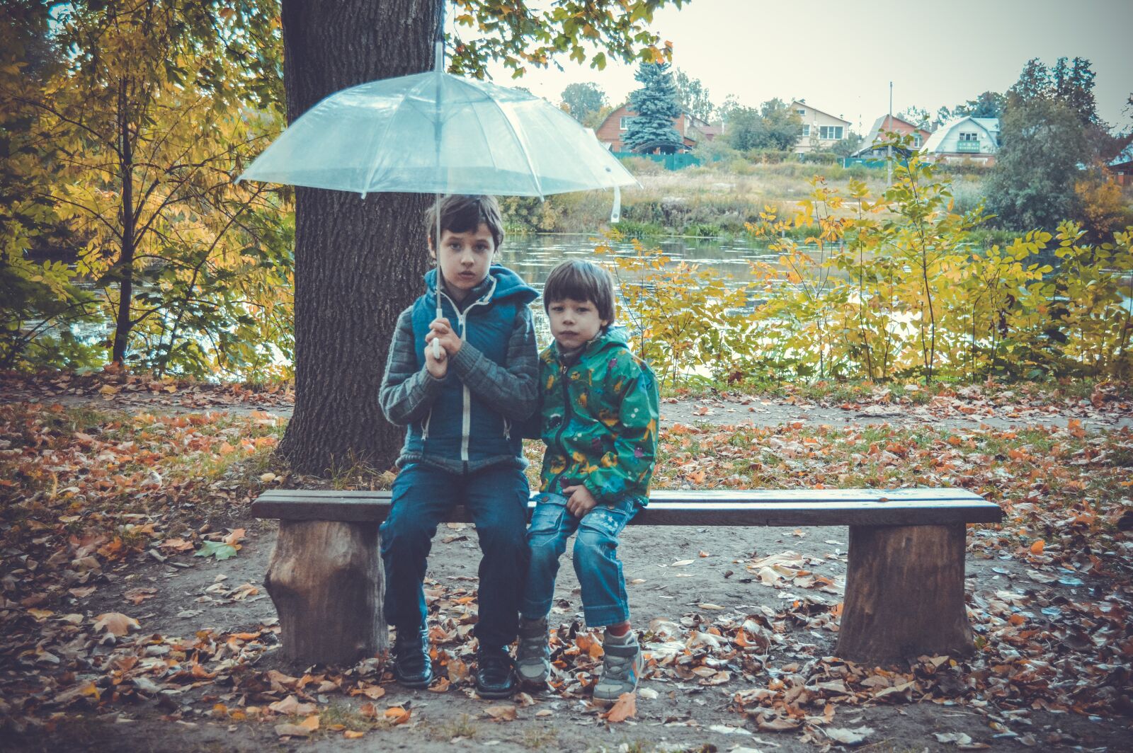 Nikon D3200 sample photo. Umbrella, kids, however photography