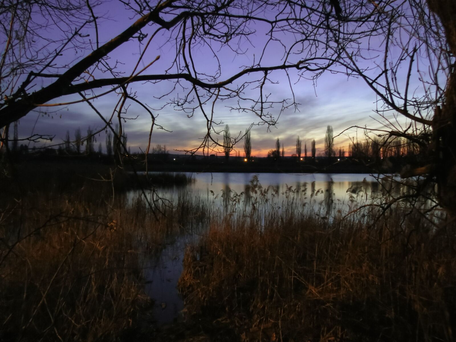 Canon PowerShot SX40 HS sample photo. Night, lake, sunset sky photography