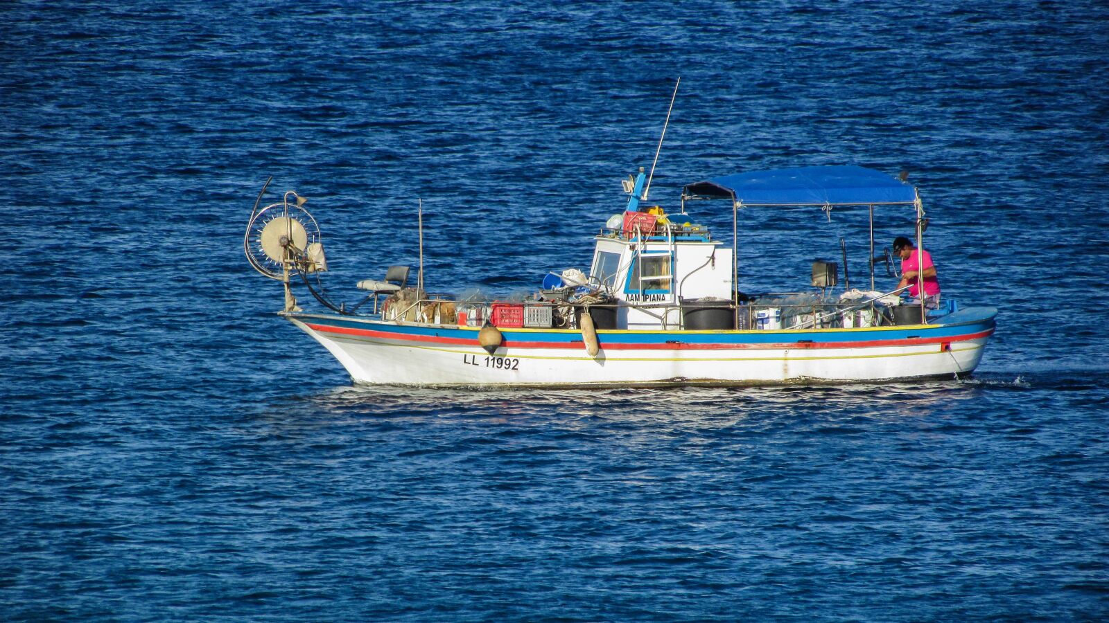 Canon PowerShot SX400 IS sample photo. Fishing boat, fishing, sea photography