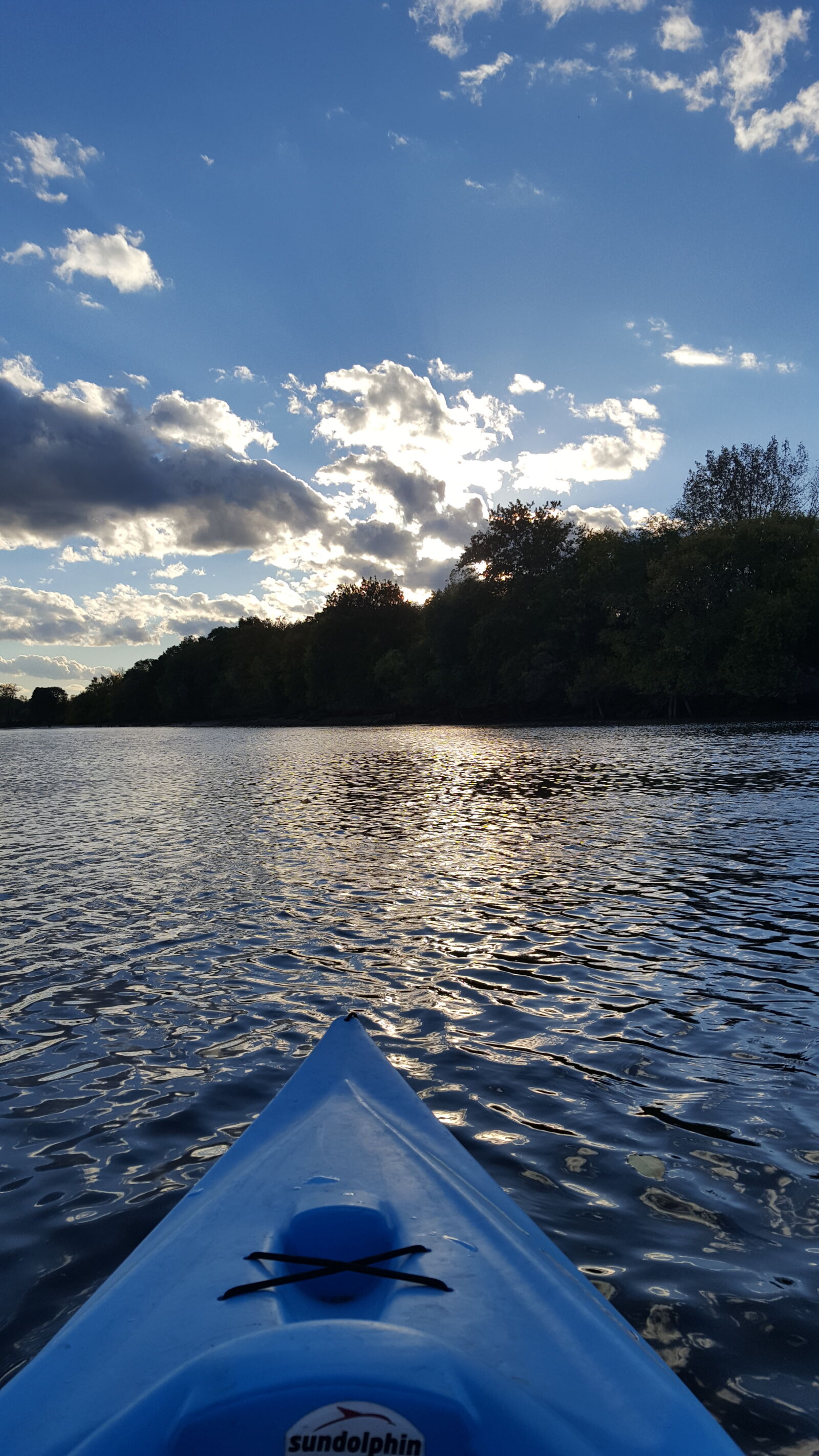 Samsung Galaxy S6 sample photo. Sunset, water, kayak photography