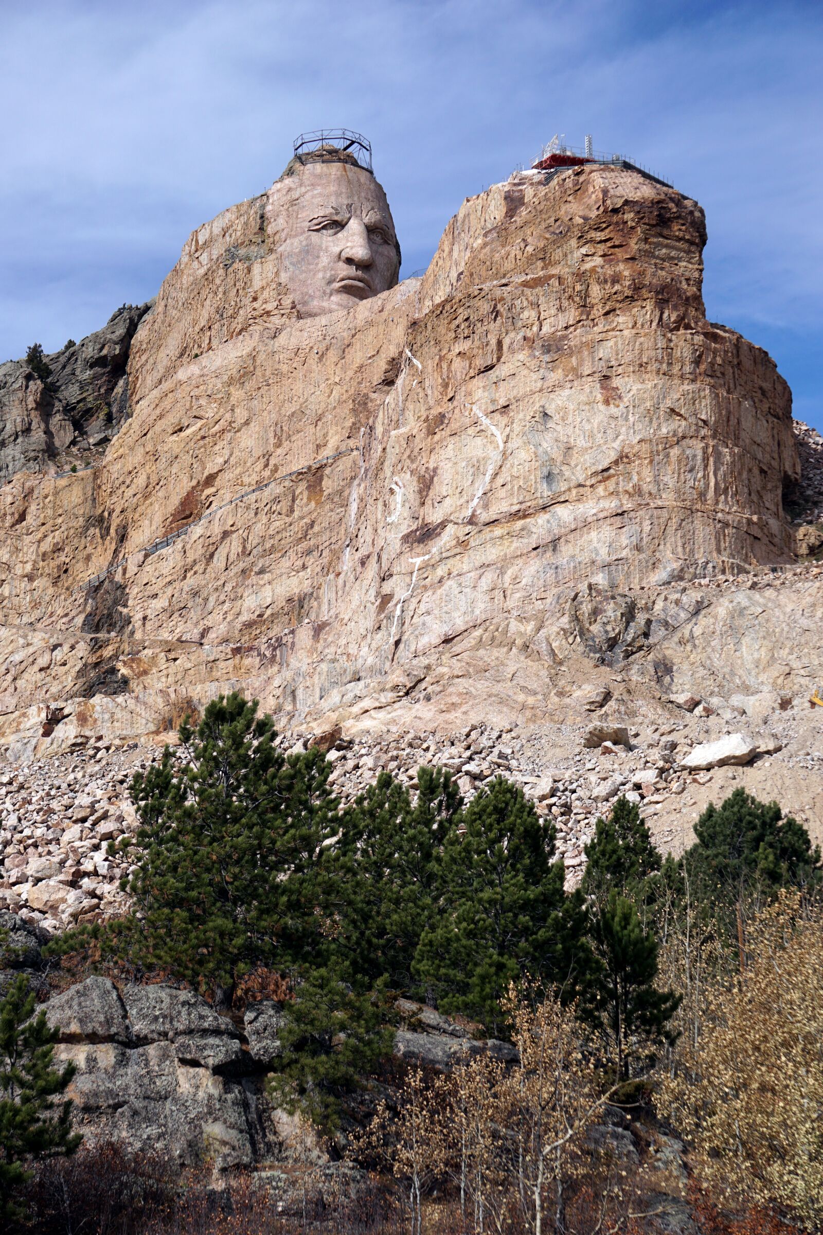 Sony E 55-210mm F4.5-6.3 OSS sample photo. Crazy horse memorial, native photography