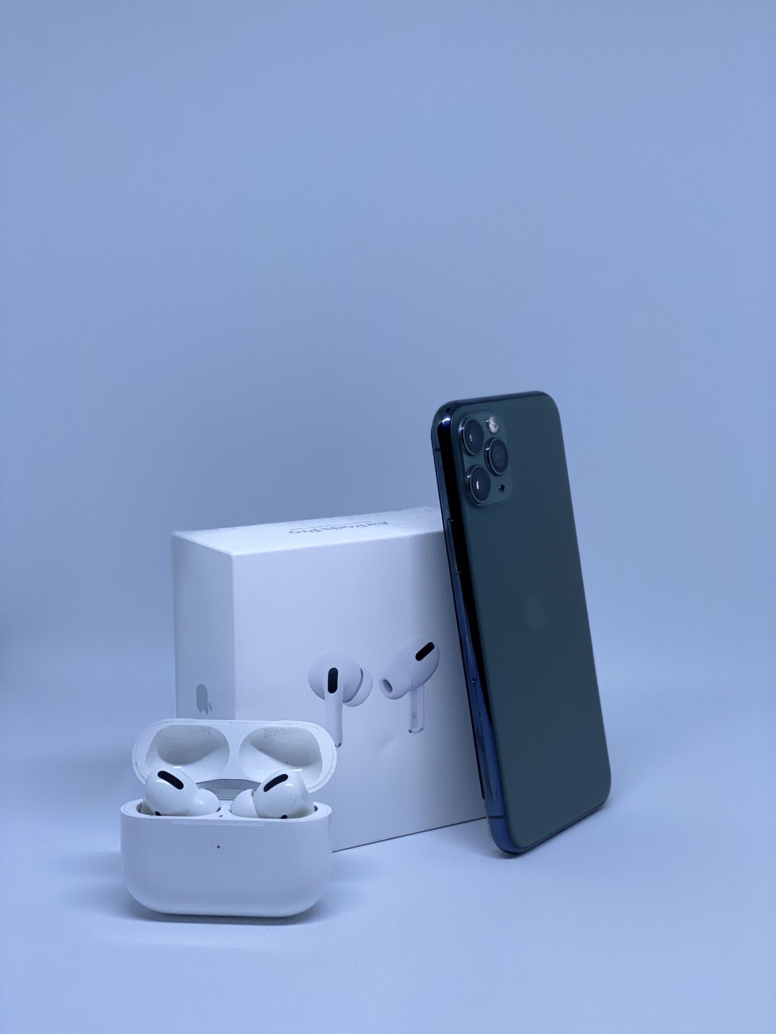 Apple iPhone 11 Pro sample photo. Iphone 11 pro, airpods photography