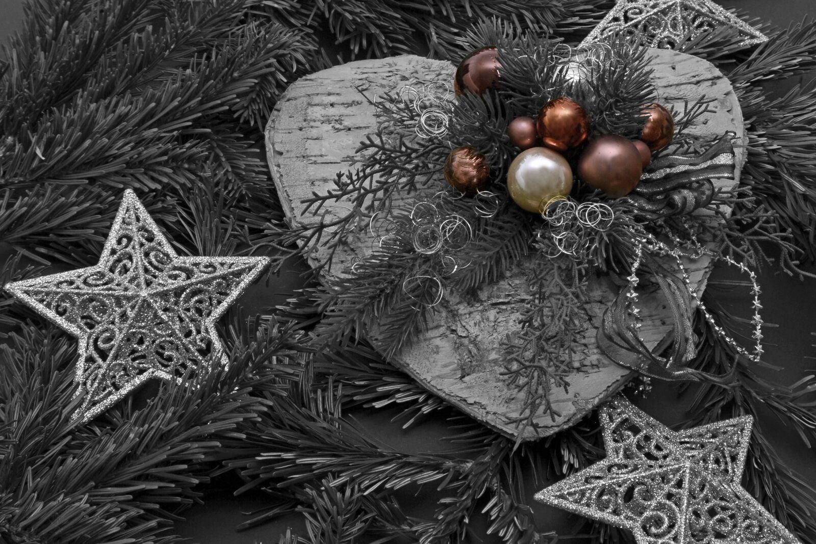 Nikon D7100 sample photo. Christmas heart, christmas, decoration photography