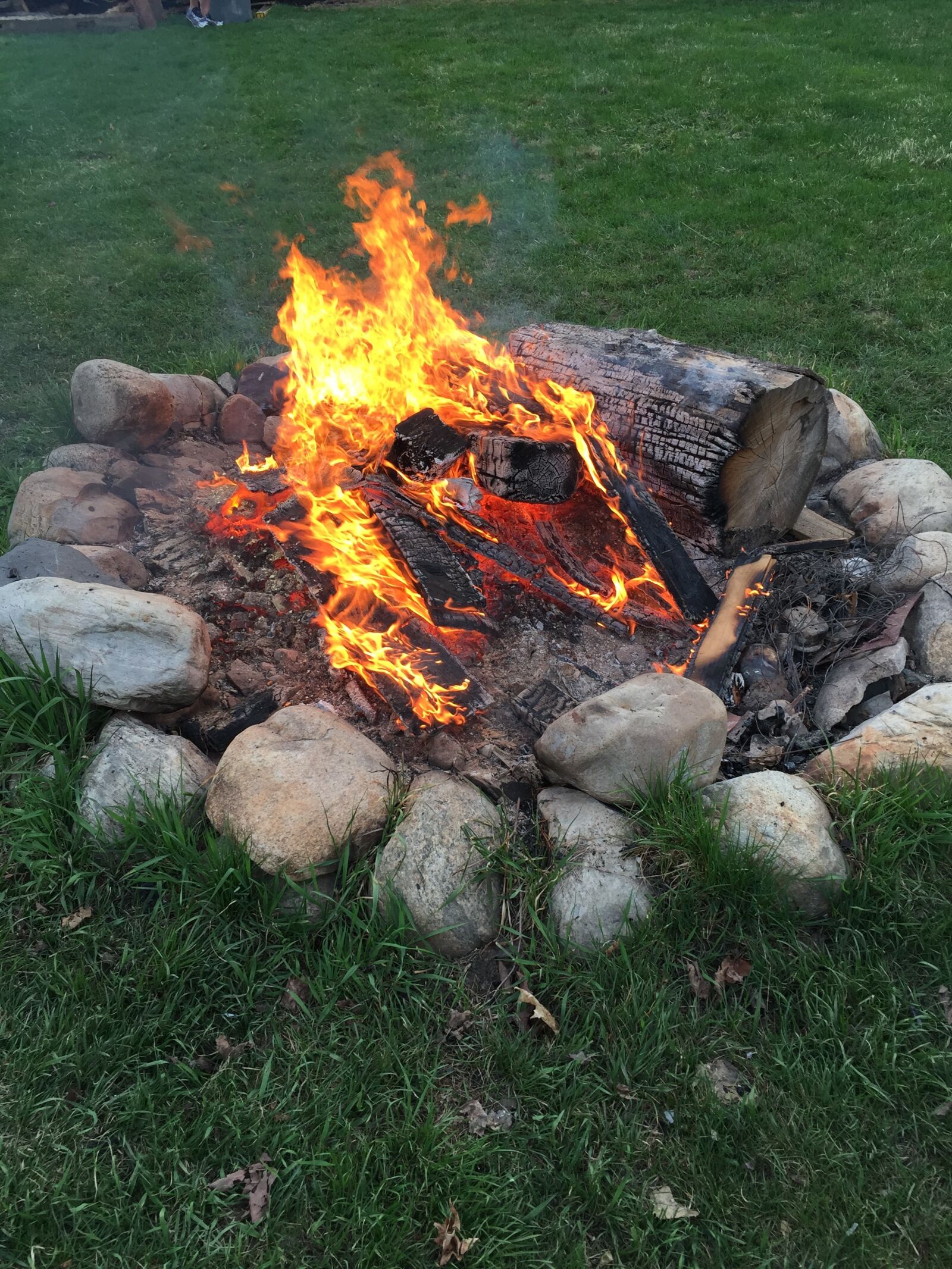 Apple iPhone 6 sample photo. Fireplace, fire, outdoor photography