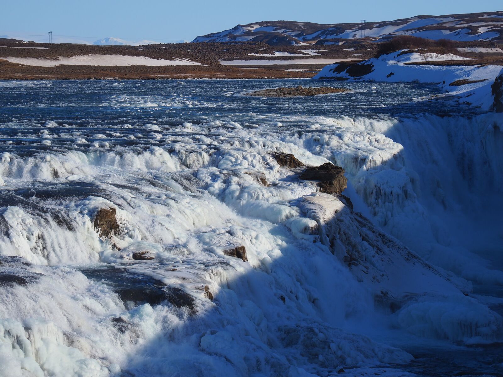 Olympus M.Zuiko Digital ED 12-100mm F4.0 IS Pro sample photo. Gullfoss, waterfall, river photography