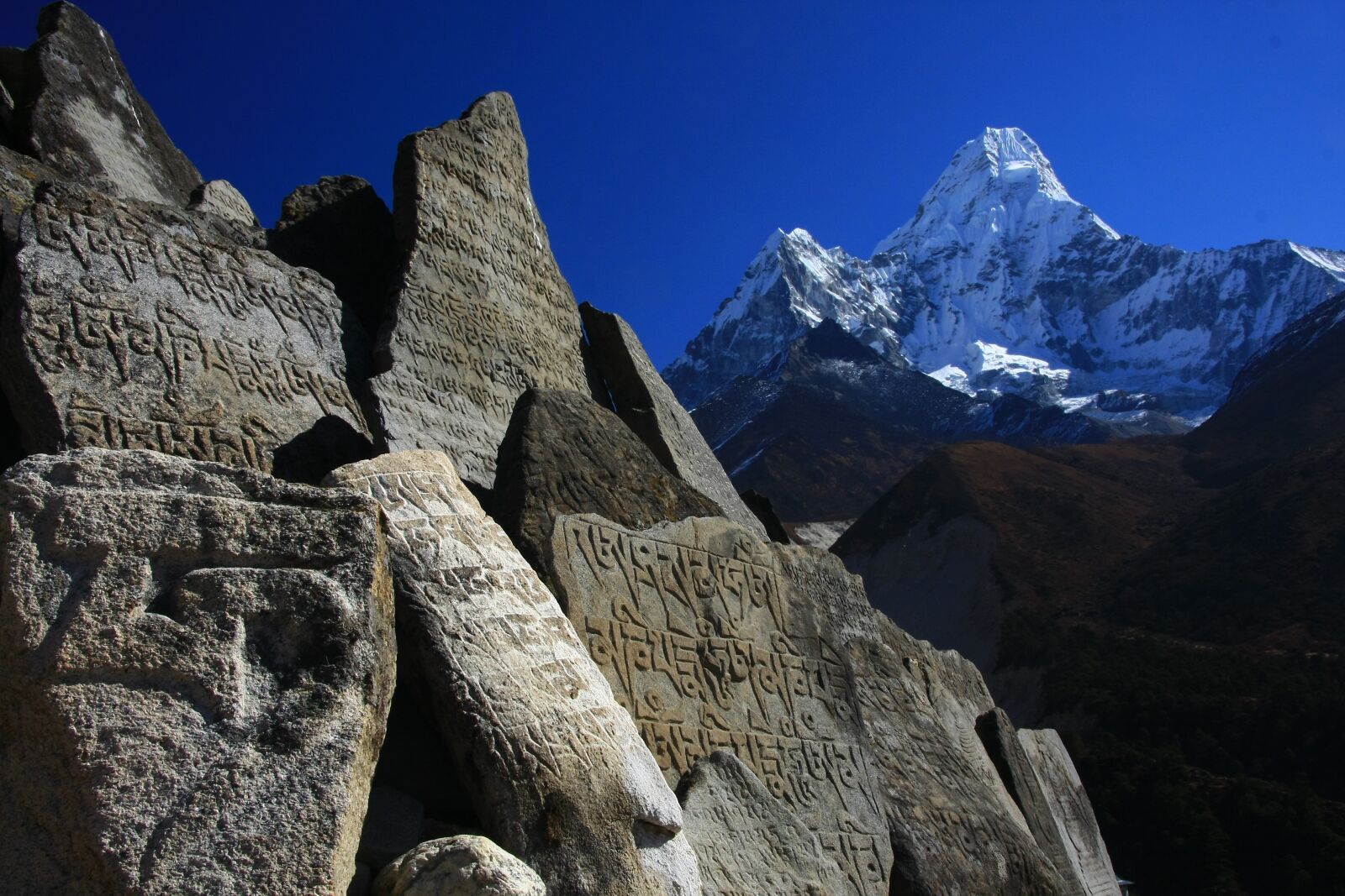 Canon EOS 40D sample photo. Nepal, himalayas, ama dablam photography